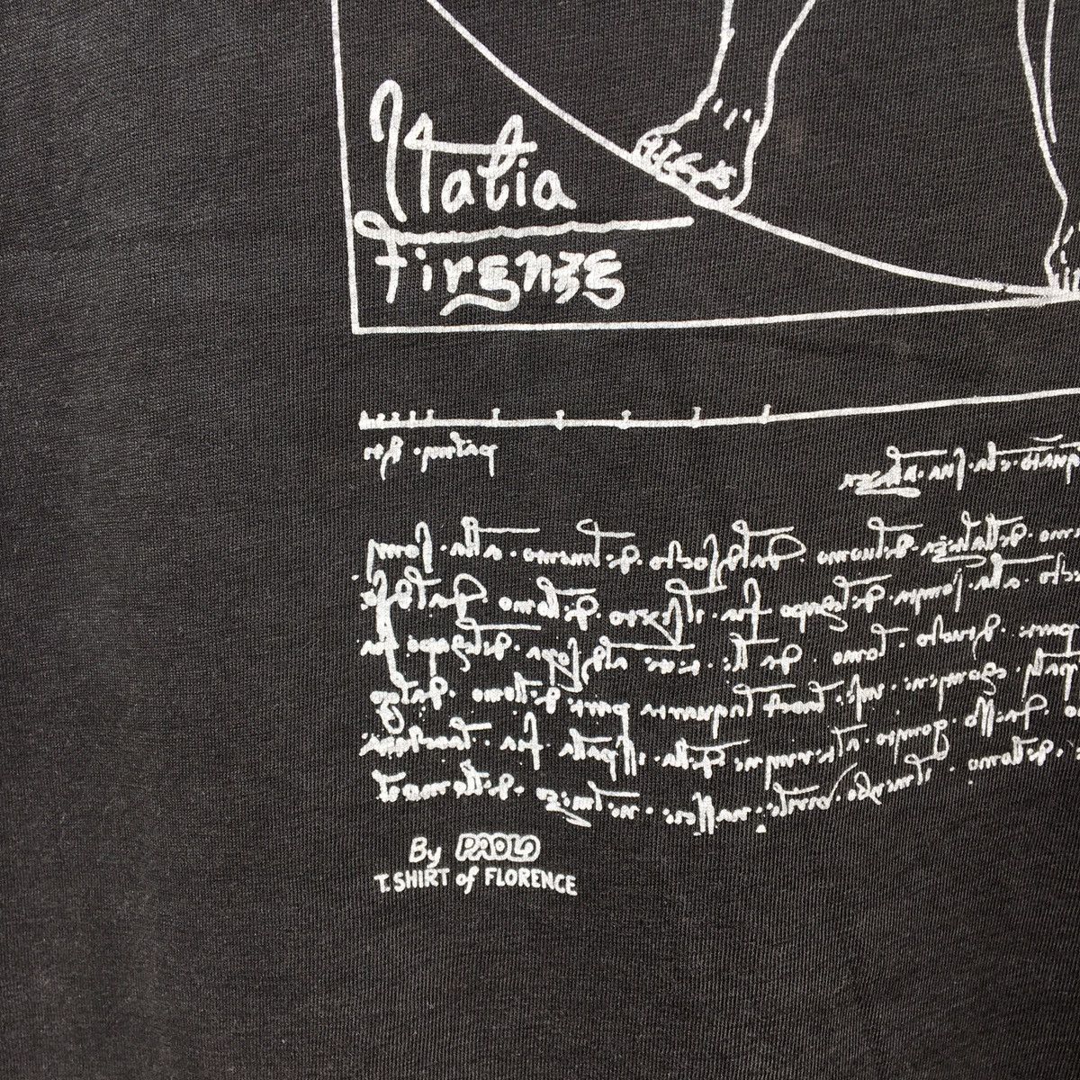 Vintage Vintage LEONARDO DA VINCI ART PERFECTLY FADED T-shirt Size US XXL / EU 58 / 5 - 6 Thumbnail