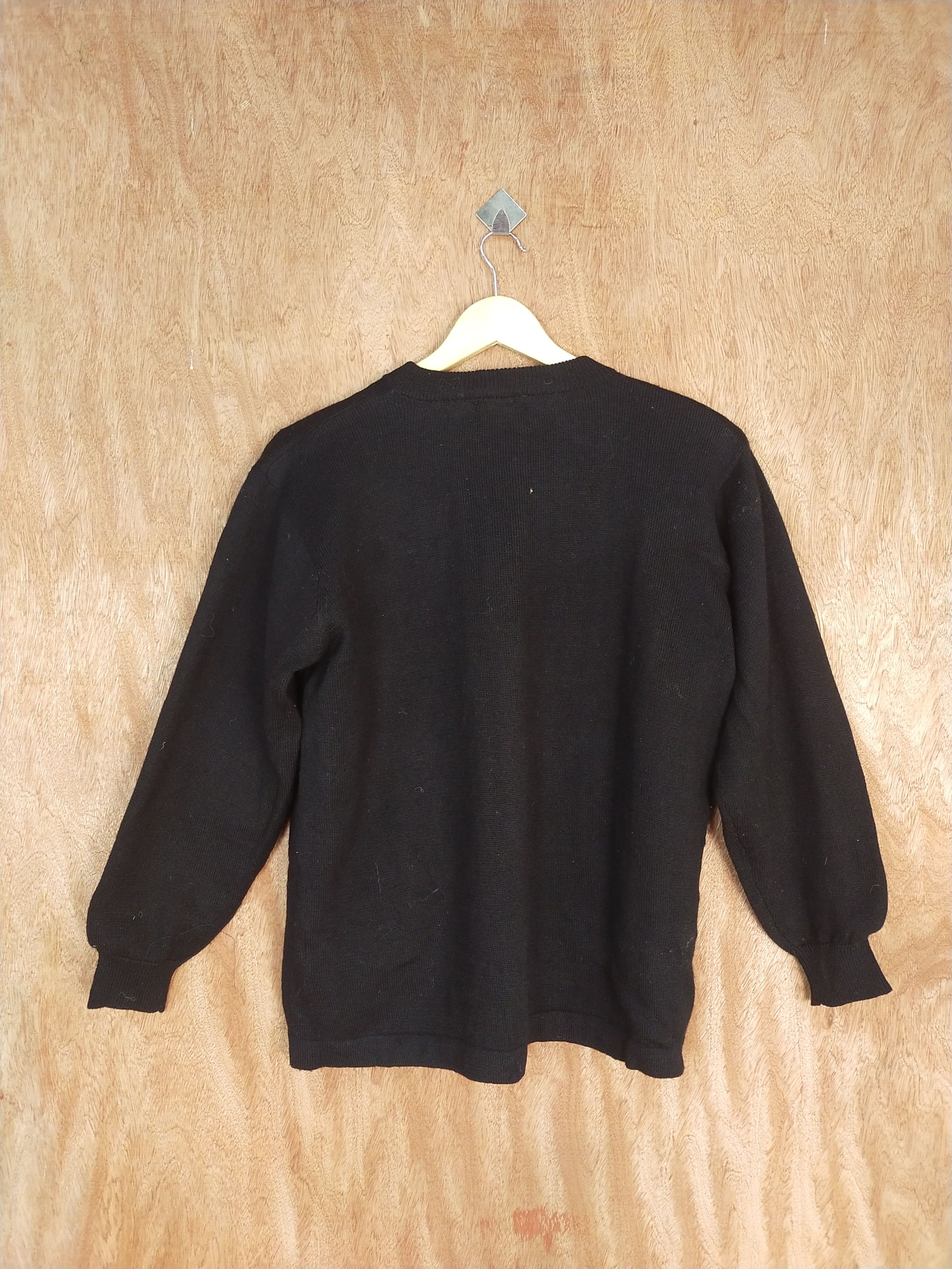 Vintage Falina Collection black art cardigan knitwear #H192 Size US L / EU 52-54 / 3 - 8 Thumbnail