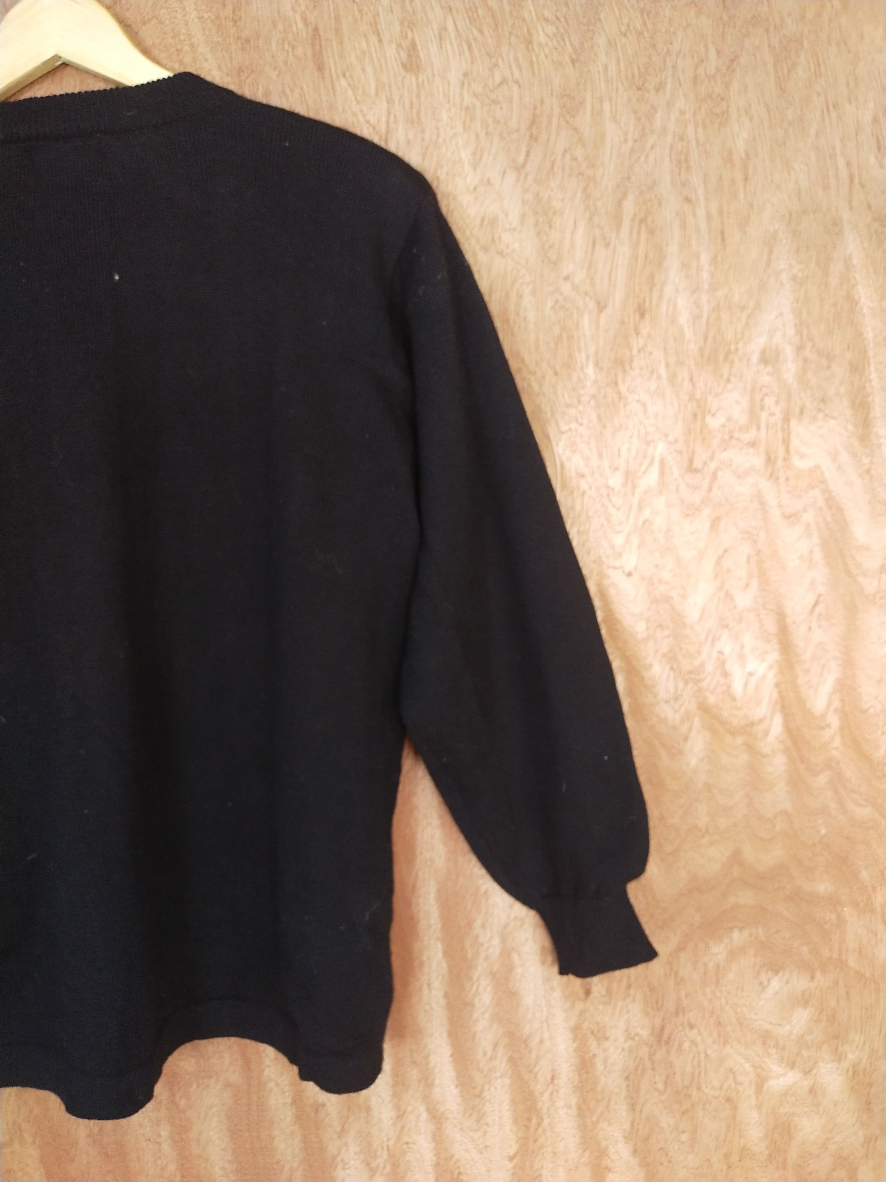 Vintage Falina Collection black art cardigan knitwear #H192 Size US L / EU 52-54 / 3 - 10 Thumbnail