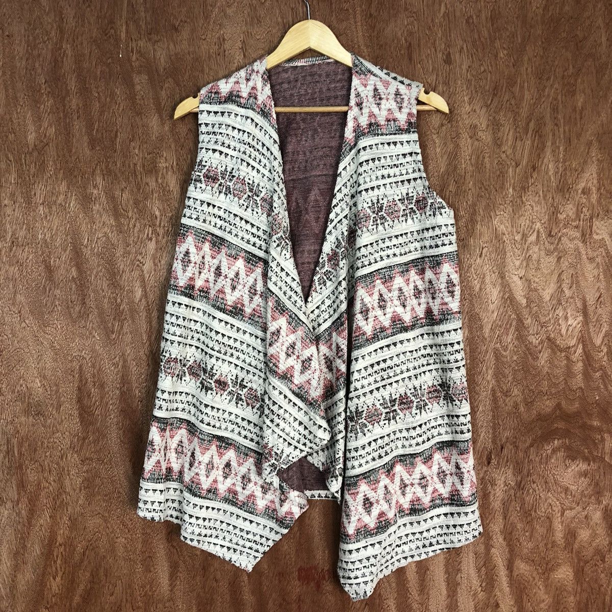 Homespun Knitwear Japan White Navajo cardigan art knitwear #H0111 Size US S / EU 44-46 / 1 - 3 Thumbnail