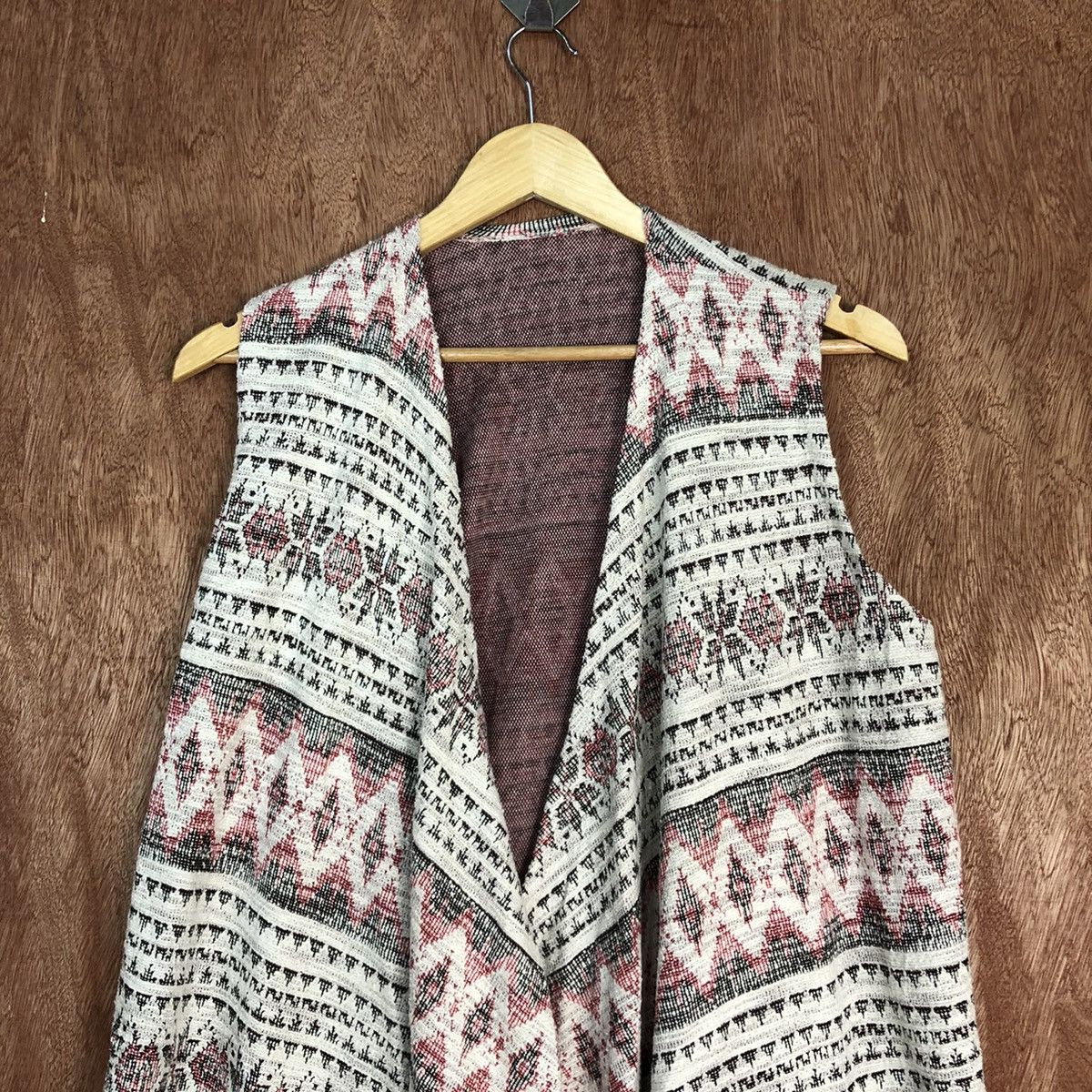 Homespun Knitwear Japan White Navajo cardigan art knitwear #H0111 Size US S / EU 44-46 / 1 - 2 Thumbnail