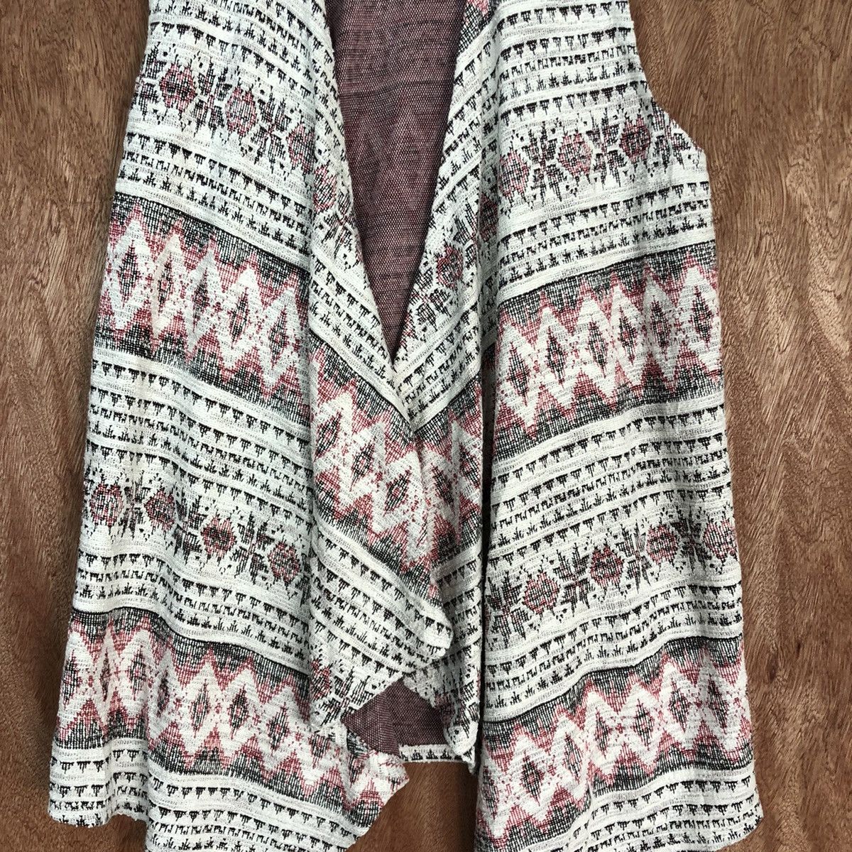 Homespun Knitwear Japan White Navajo cardigan art knitwear #H0111 Size US S / EU 44-46 / 1 - 6 Thumbnail