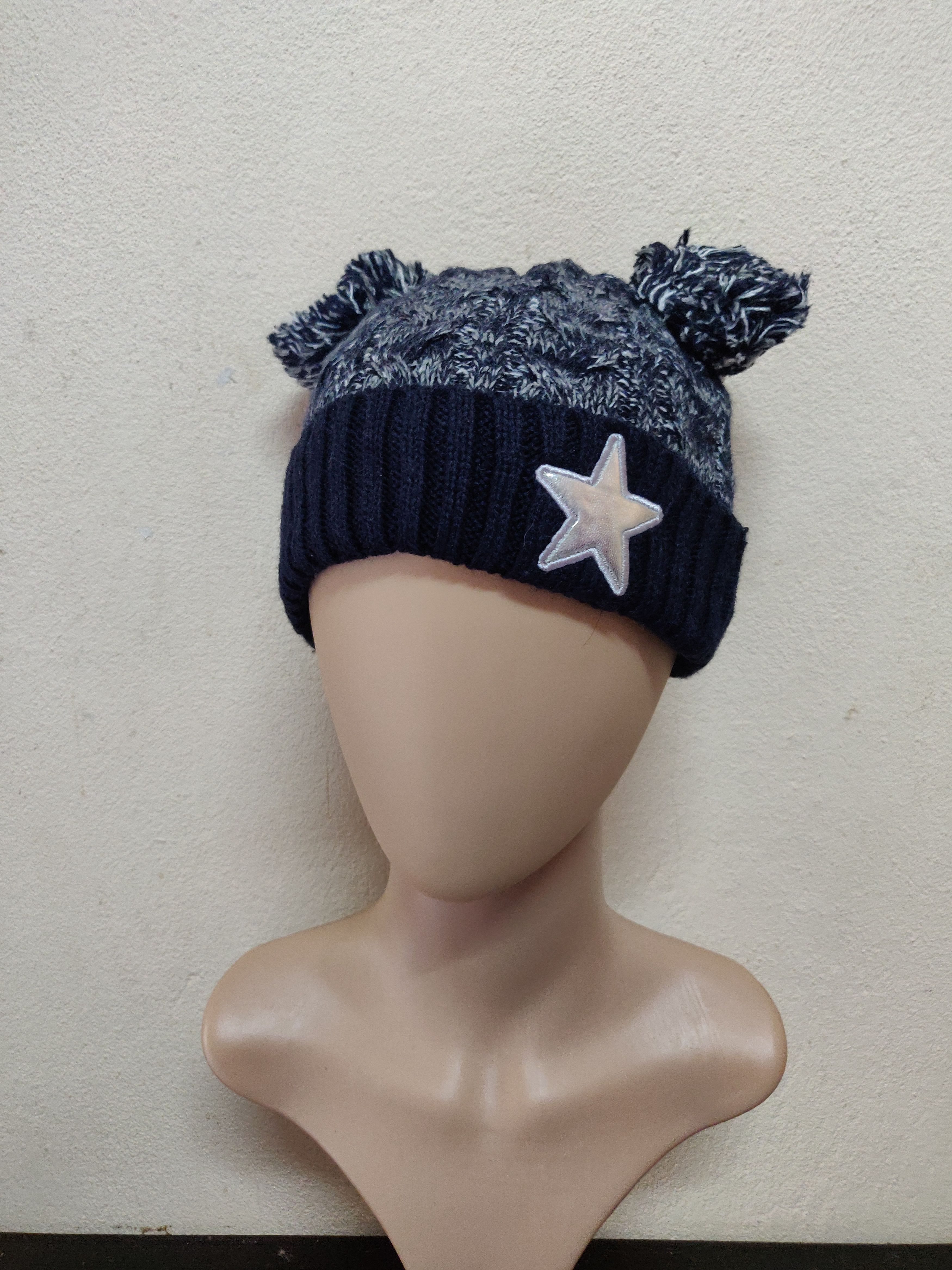 Star Japanese Brand Big Beanie Snowcap Winter Hat