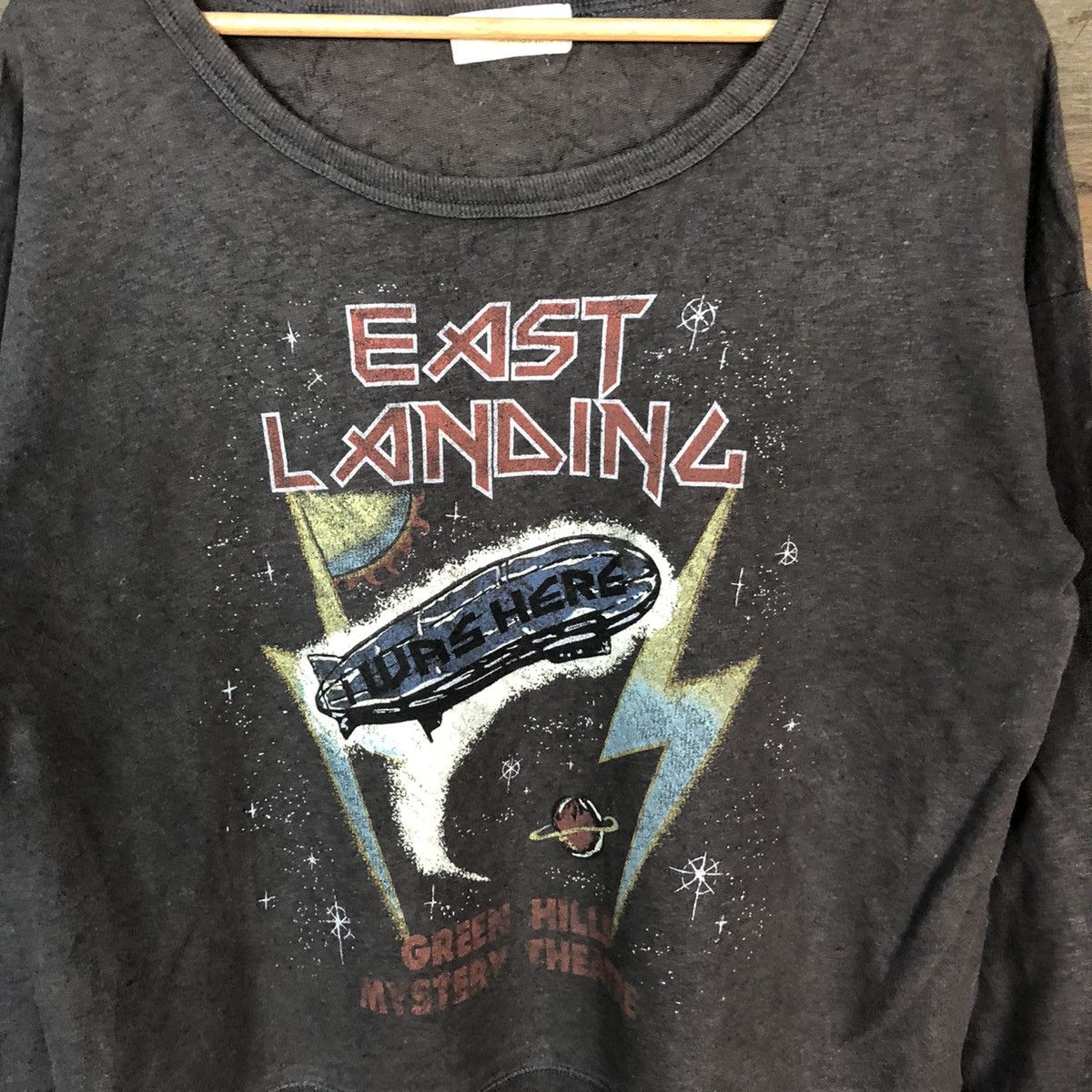 Japanese Brand East Landing Black Faded sweatshirt #H130 Size M / US 6-8 / IT 42-44 - 6 Thumbnail