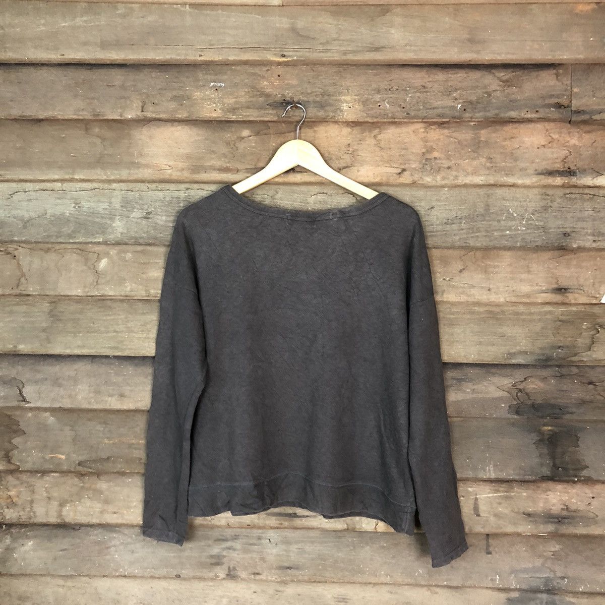 Japanese Brand East Landing Black Faded sweatshirt #H130 Size M / US 6-8 / IT 42-44 - 9 Thumbnail