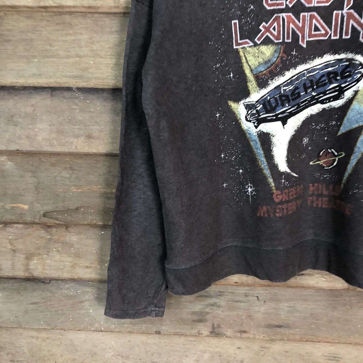 Japanese Brand East Landing Black Faded sweatshirt #H130 Size M / US 6-8 / IT 42-44 - 4 Thumbnail