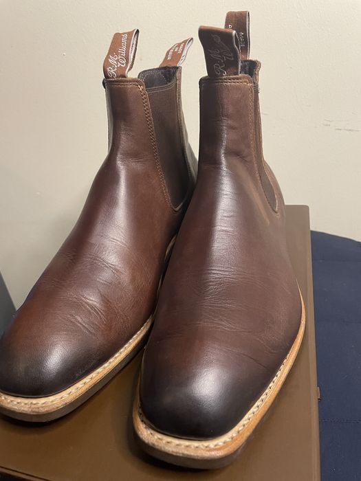 R.M. Williams RMW Chinchilla Comfort Craftsman Bordeaux Brown Chelsea ...