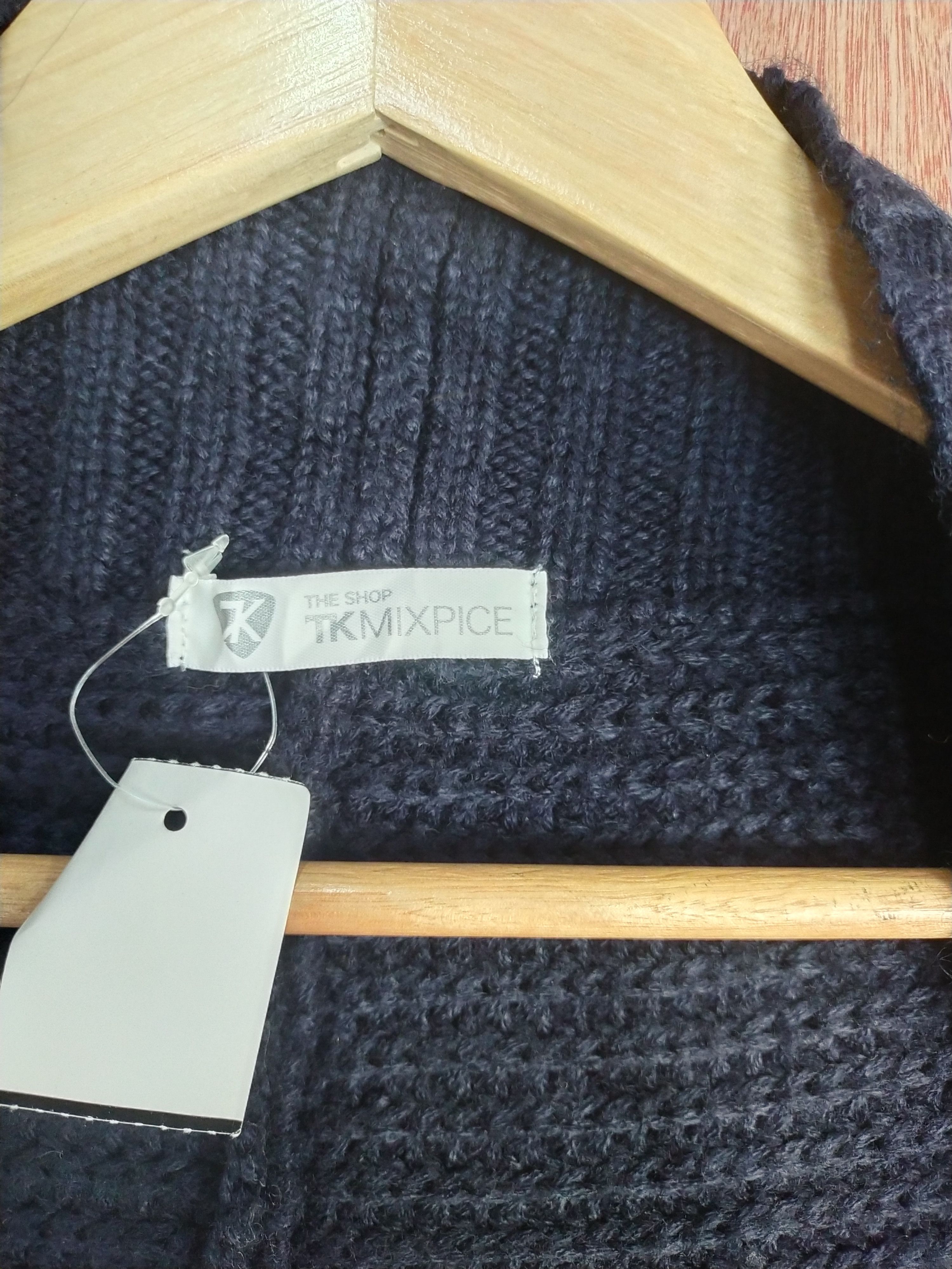 Homespun Knitwear × Japanese Brand × Takeo Kikuchi The Shop Tkmixpice black knitwear cardigan #S085 Size US M / EU 48-50 / 2 - 5 Thumbnail