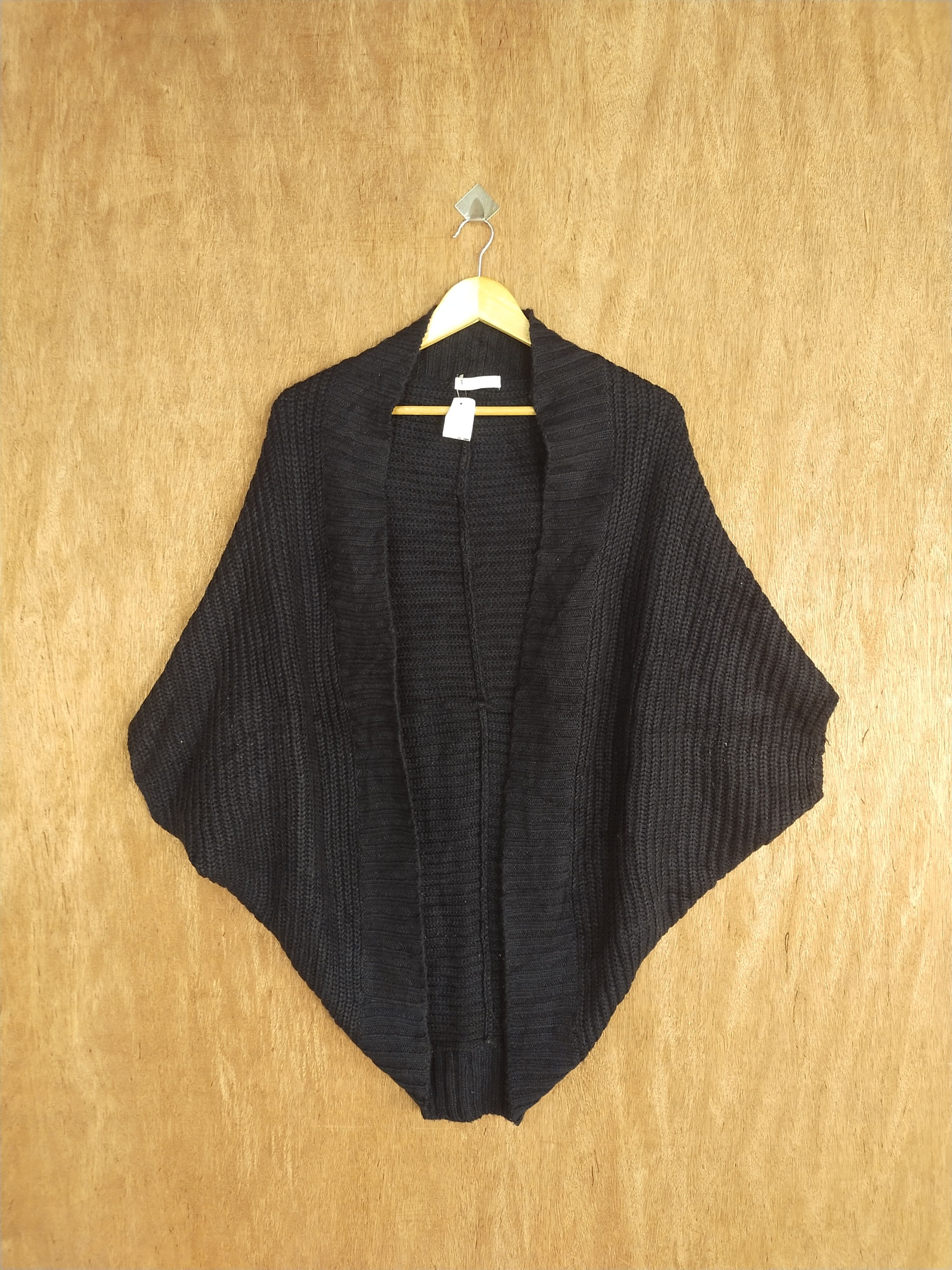 Homespun Knitwear × Japanese Brand × Takeo Kikuchi The Shop Tkmixpice black knitwear cardigan #S085 Size US M / EU 48-50 / 2 - 1 Thumbnail