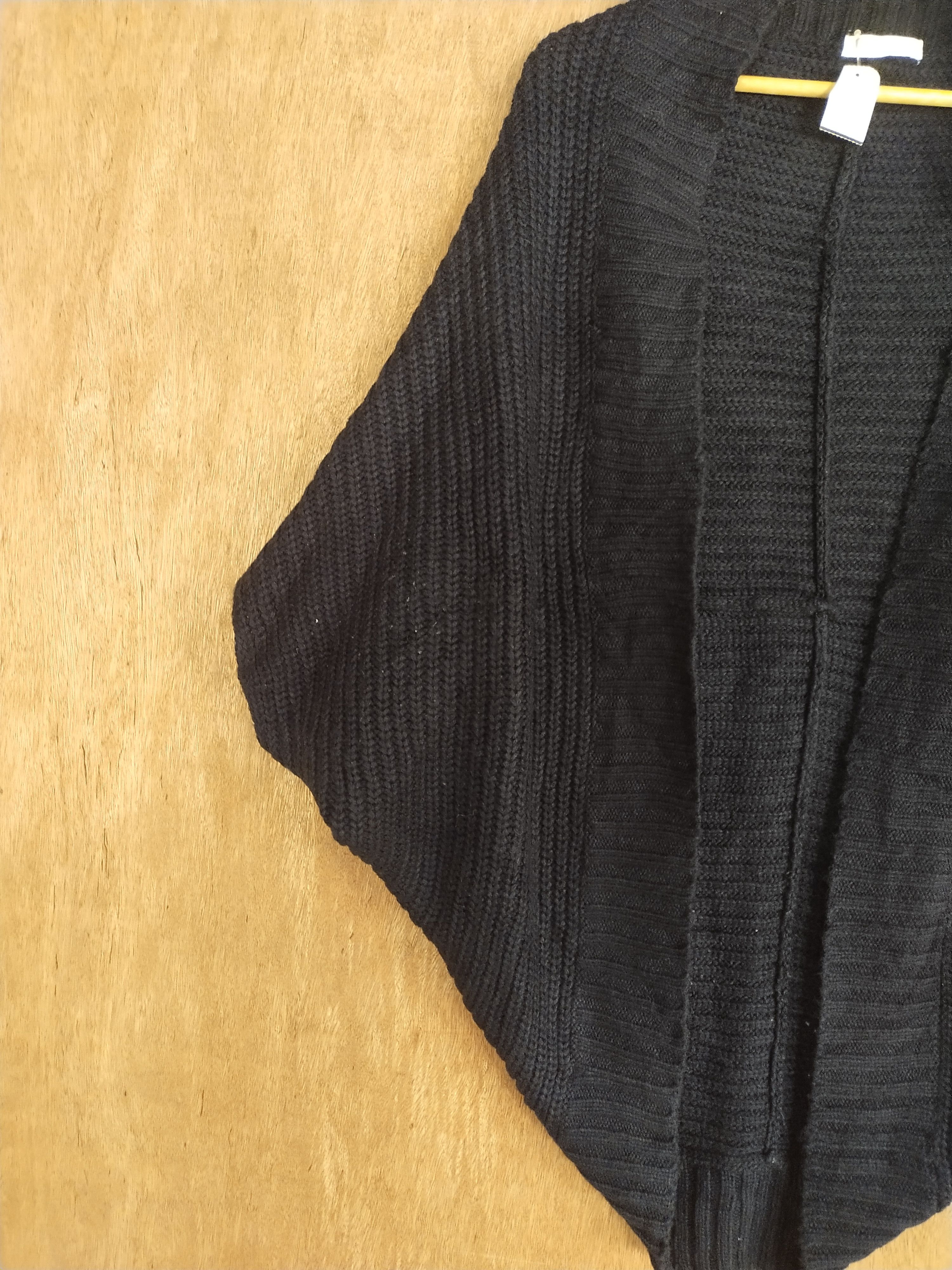 Homespun Knitwear × Japanese Brand × Takeo Kikuchi The Shop Tkmixpice black knitwear cardigan #S085 Size US M / EU 48-50 / 2 - 3 Thumbnail