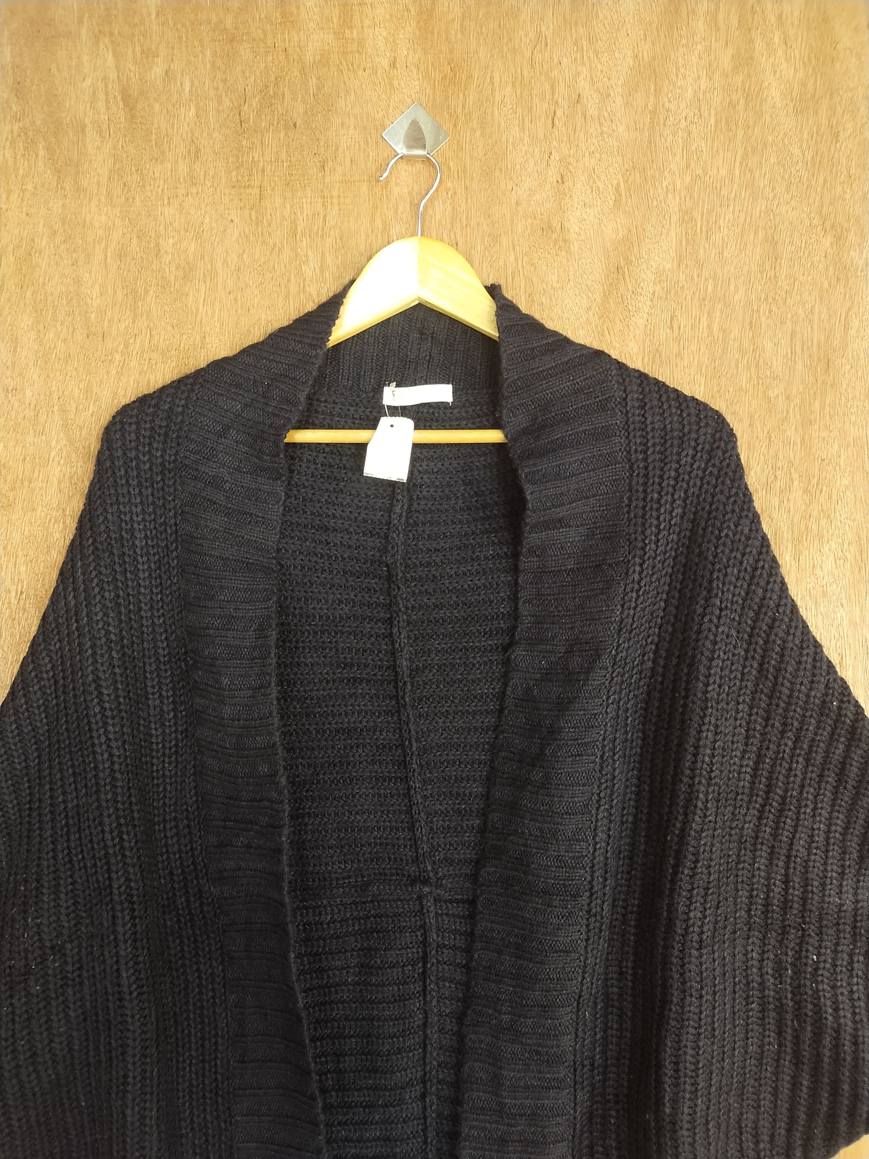 Homespun Knitwear × Japanese Brand × Takeo Kikuchi The Shop Tkmixpice black knitwear cardigan #S085 Size US M / EU 48-50 / 2 - 2 Thumbnail