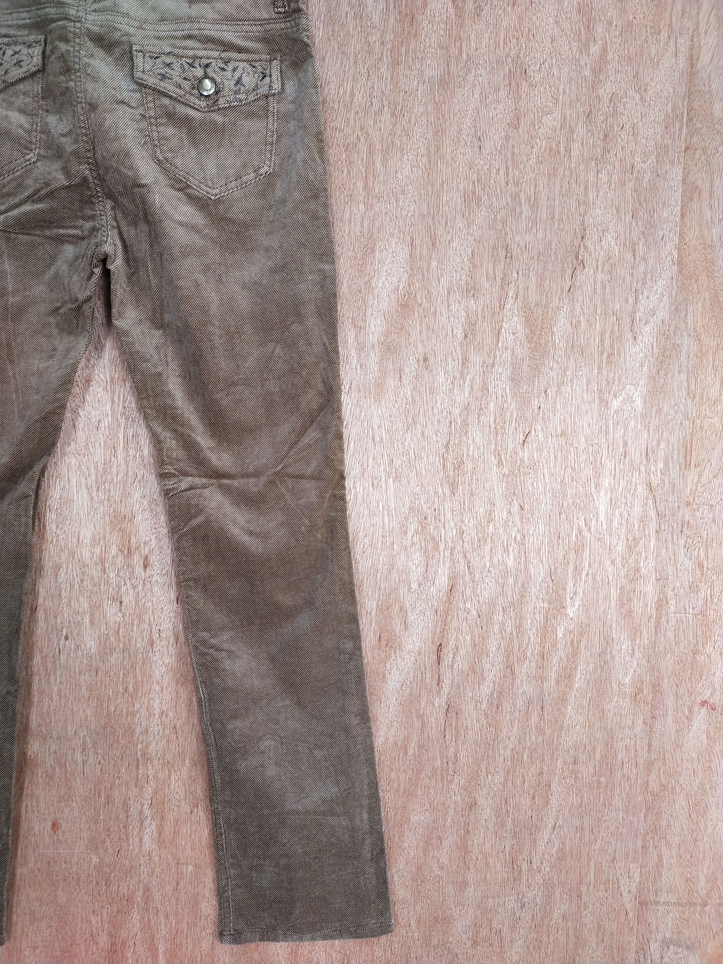 Japanese Brand Brown skinny japan art embroidered denim #S082 Size US 30 / EU 46 - 10 Thumbnail