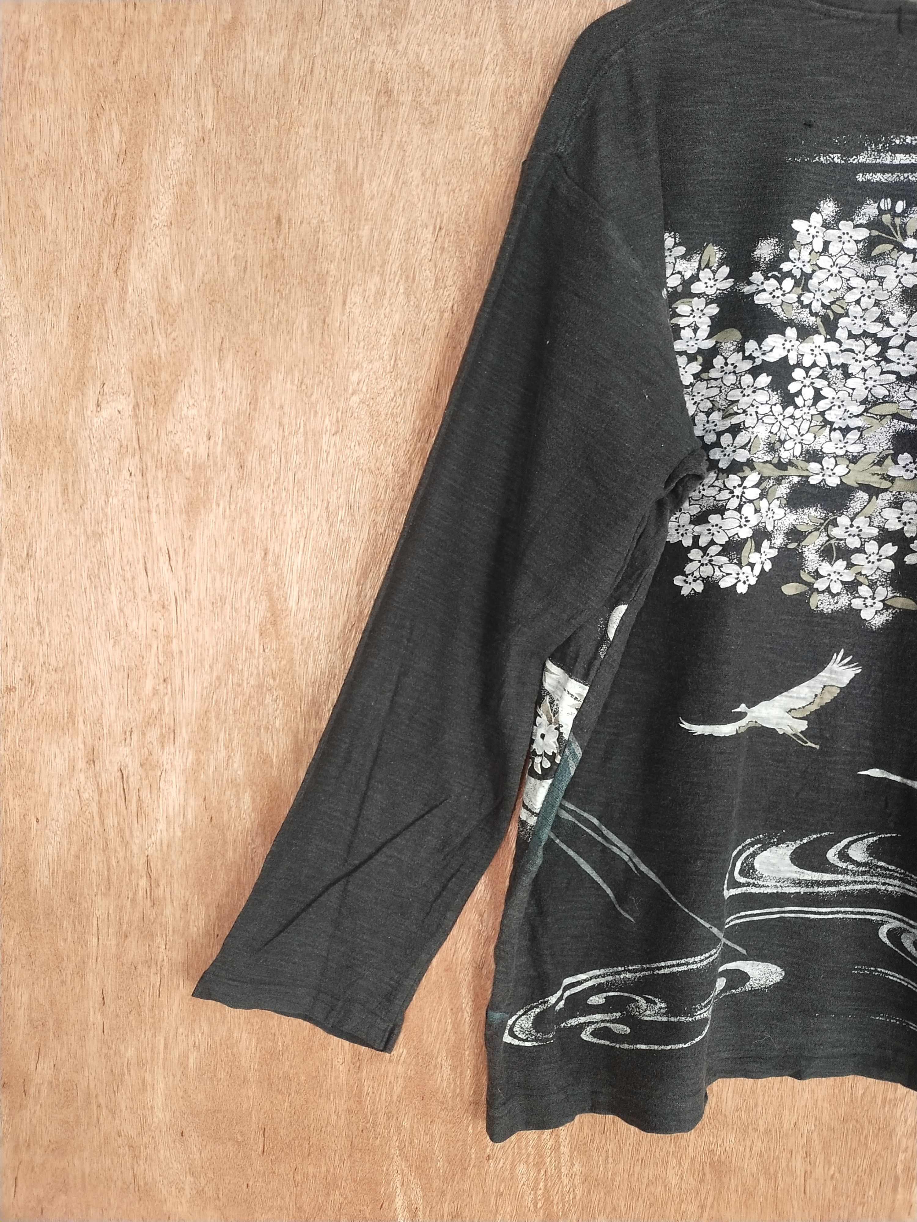 Edition Japan Mind Game's japan koi art black kimono #S079 Size US L / EU 52-54 / 3 - 8 Thumbnail