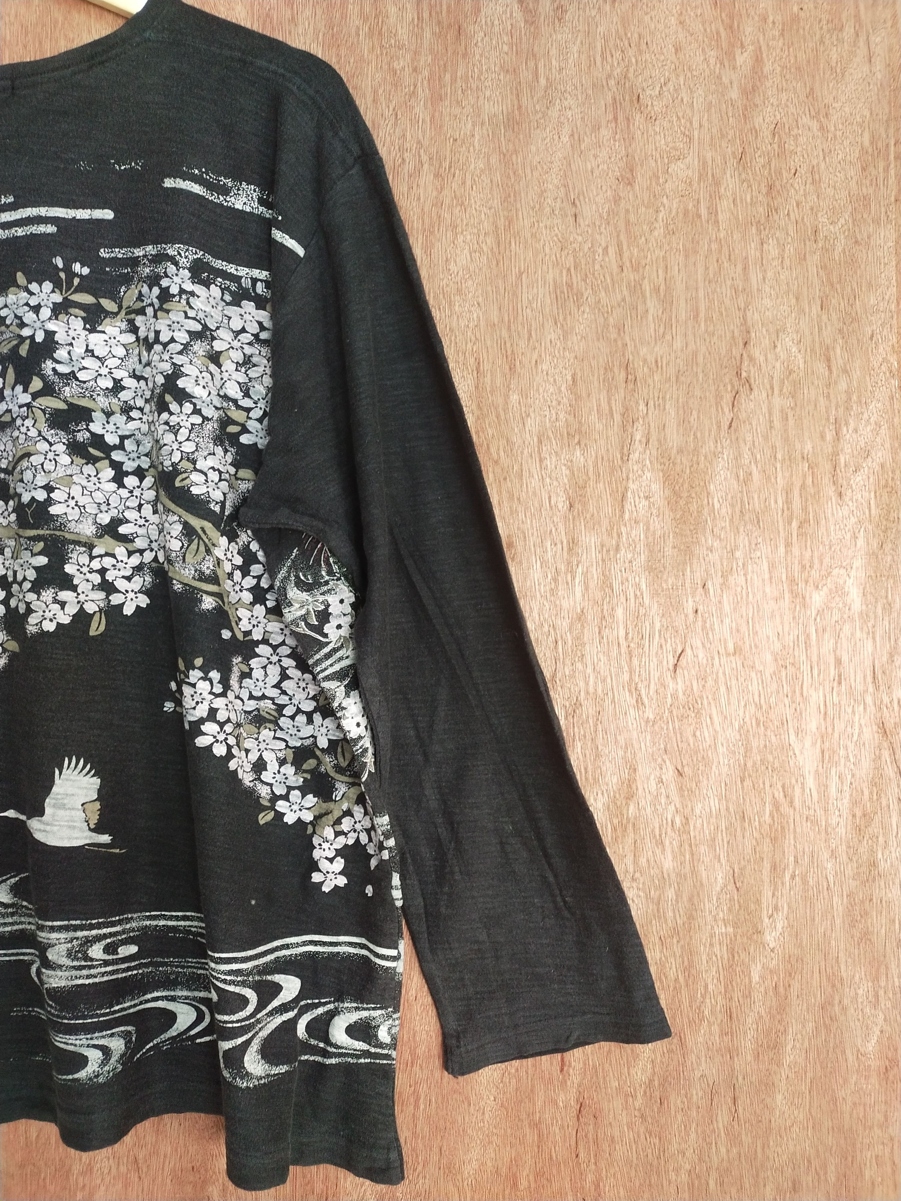 Edition Japan Mind Game's japan koi art black kimono #S079 Size US L / EU 52-54 / 3 - 9 Thumbnail