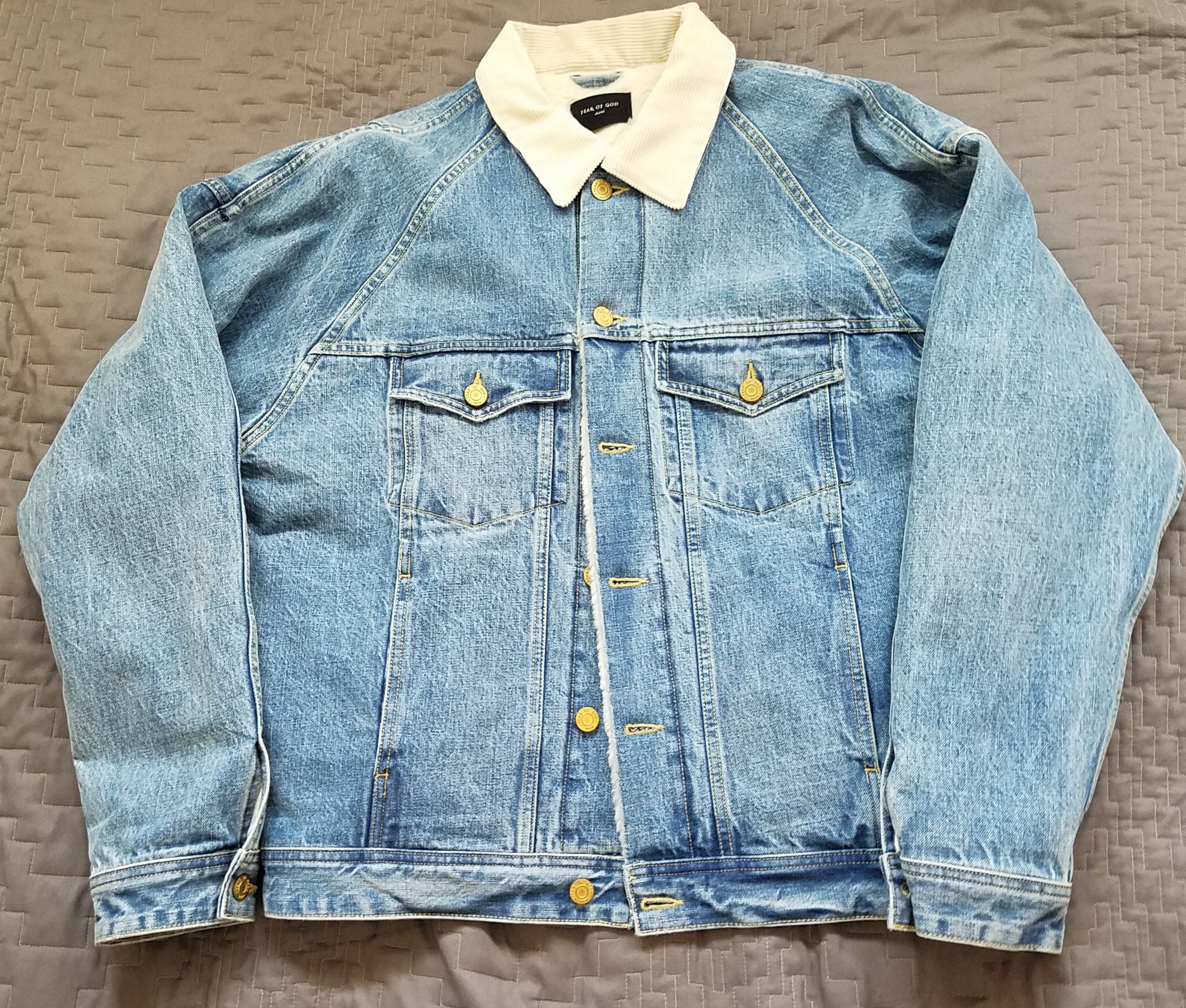 Fear of God Fear of God fifth collection alpaca trucker jacket sz