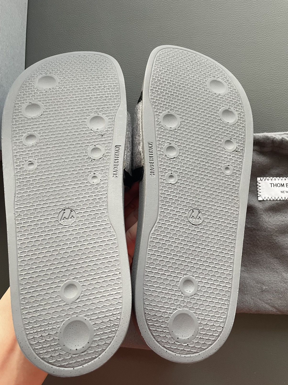 Thom Browne Rare Iconic Classic Brand New TB Logo Slides Sandal Slip-on Size US 11 / EU 44 - 5 Thumbnail