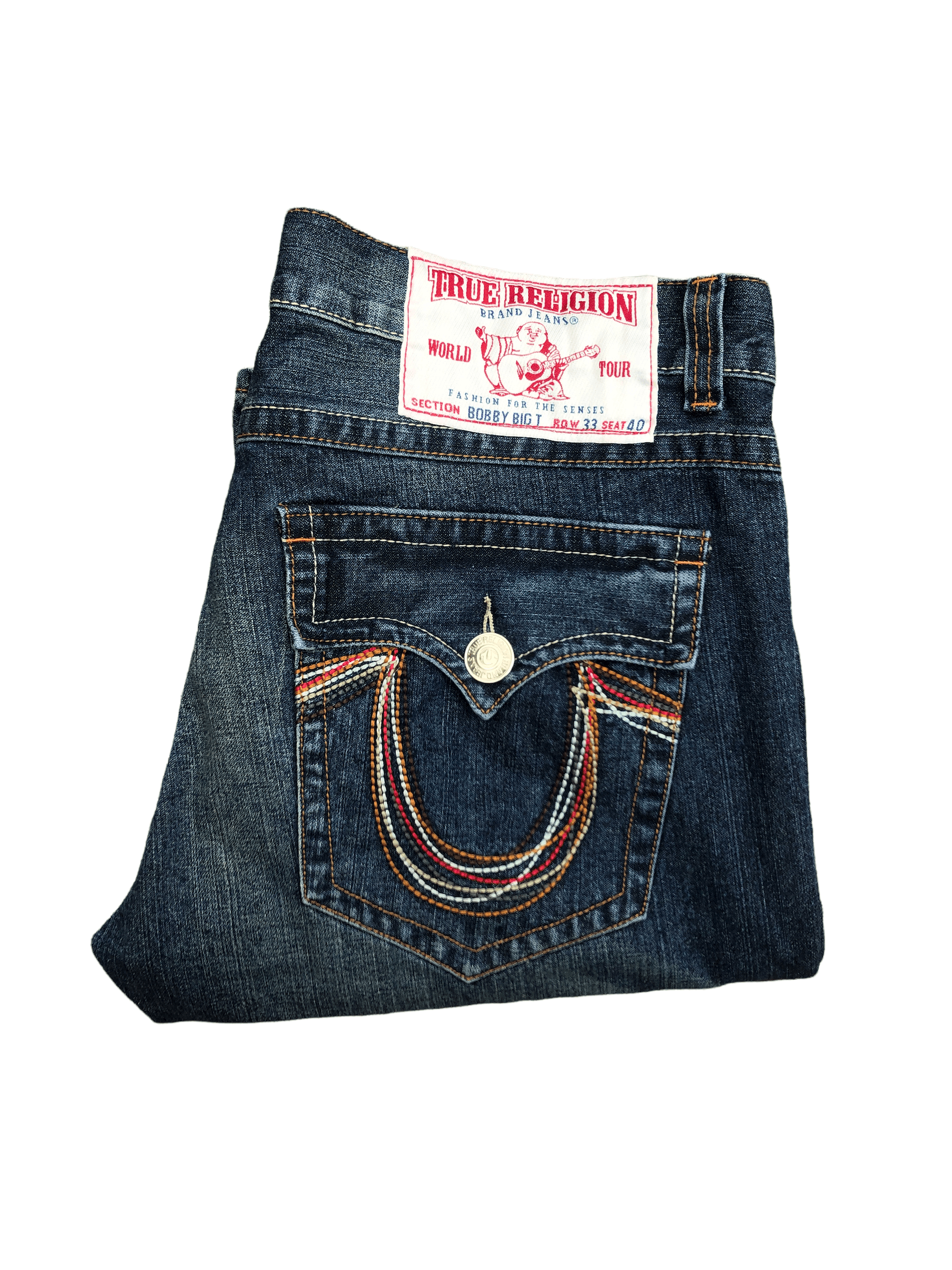 TRUE RELIGION BOBBY BIG T USA製 True Religion Bobby Big T Rainbow Cowgirl Vintage Jeans New