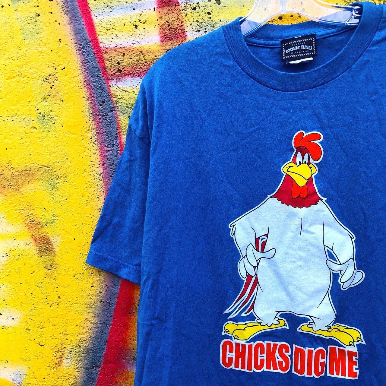 Vintage 1998 Looney Tunes Foghorn Leghorn 90s cartoon bugs bunny Size US XL / EU 56 / 4 - 1 Thumbnail