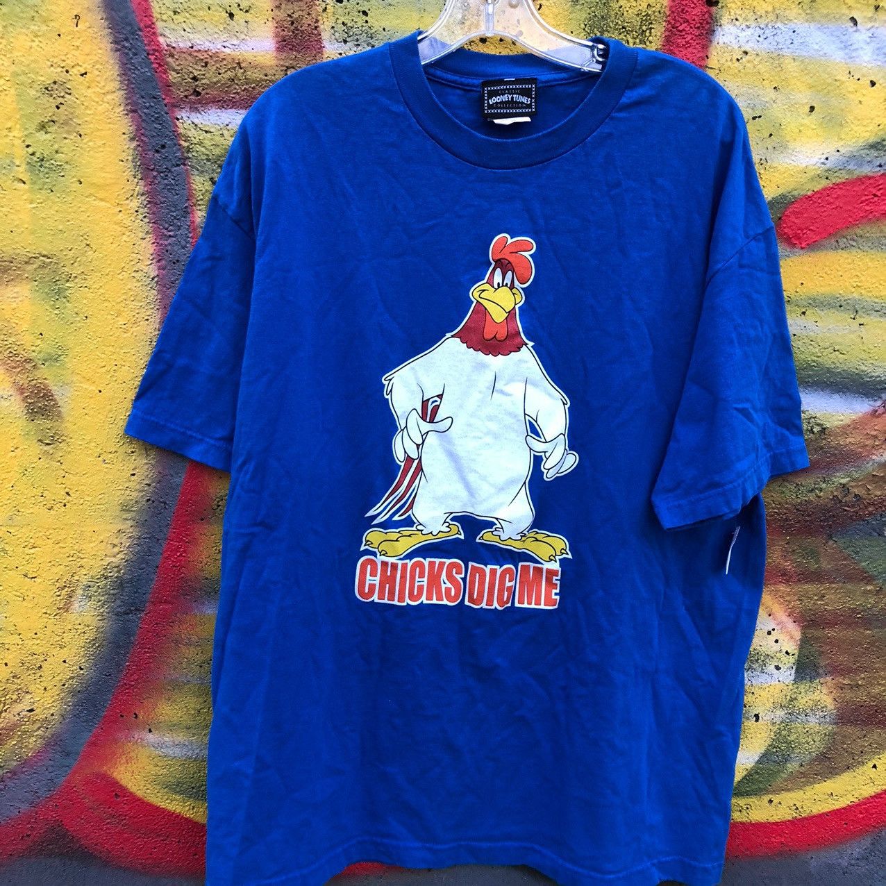 Vintage 1998 Looney Tunes Foghorn Leghorn 90s cartoon bugs bunny Size US XL / EU 56 / 4 - 2 Thumbnail