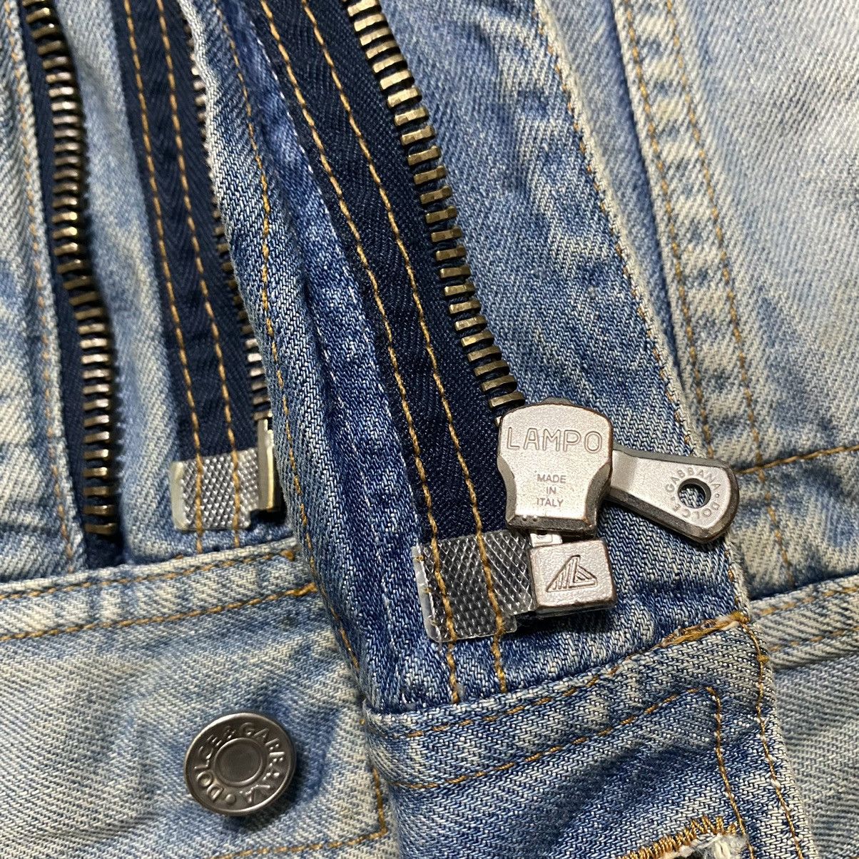 Dolce & Gabbana Vintage Dolce&Gabbana Denim Jacket Double Zipper Mudwash Size US L / EU 52-54 / 3 - 19 Thumbnail