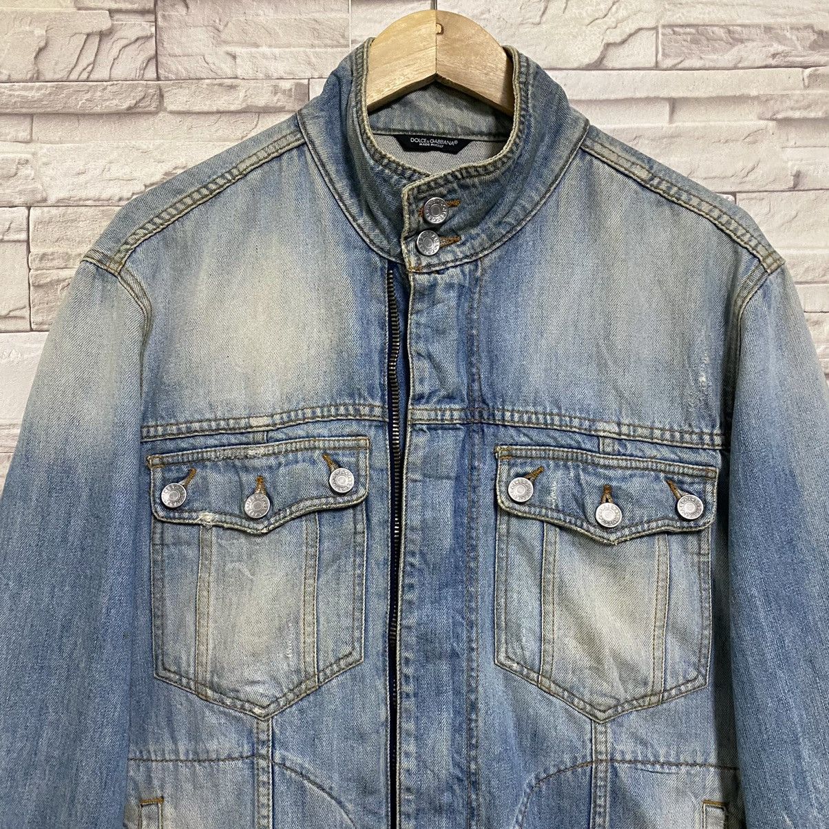 Dolce & Gabbana Vintage Dolce&Gabbana Denim Jacket Double Zipper Mudwash Size US L / EU 52-54 / 3 - 3 Thumbnail