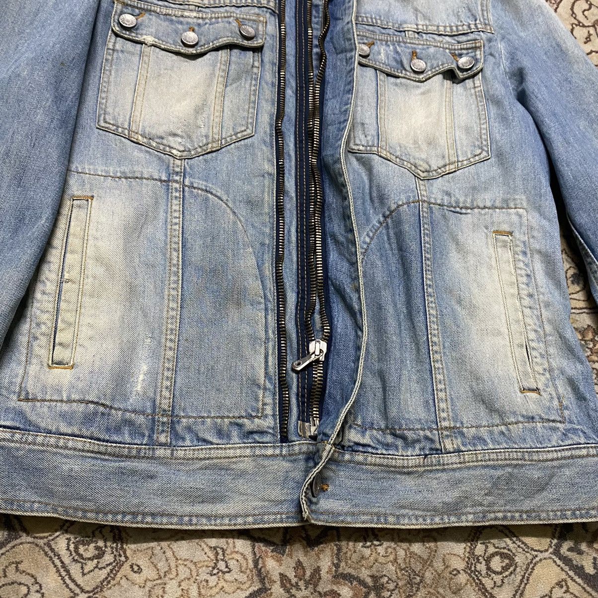 Dolce & Gabbana Vintage Dolce&Gabbana Denim Jacket Double Zipper Mudwash Size US L / EU 52-54 / 3 - 7 Thumbnail