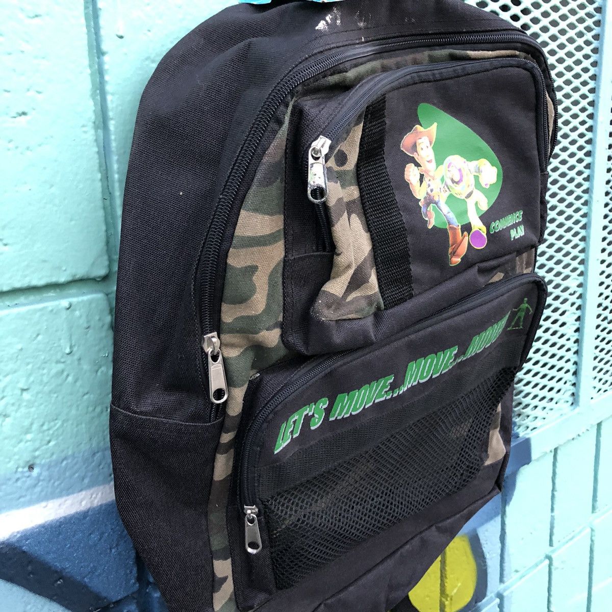 Disney NWT 1999 Toy Story 2 Backpack Woody & Buzz 90s Pixar Size ONE SIZE - 3 Thumbnail