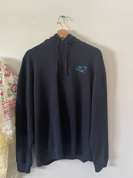 Raf Simons Navy Illusions Hoodie Raf Simons