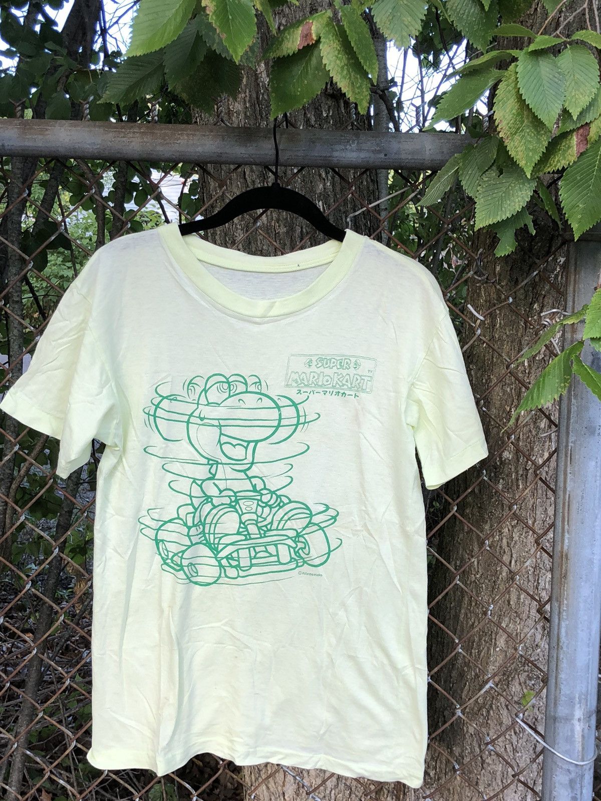 Japanese Brand 90s Vintage N64 Yoshi Mario Kart Single Stitch 90s Nintendo Size US S / EU 44-46 / 1 - 2 Thumbnail