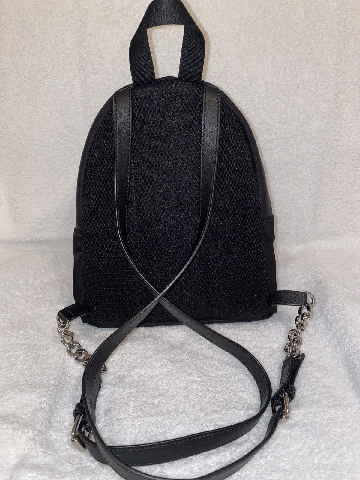 Fendi Shearling & Nylon Apple Mini Backpack Size ONE SIZE - 2 Thumbnail