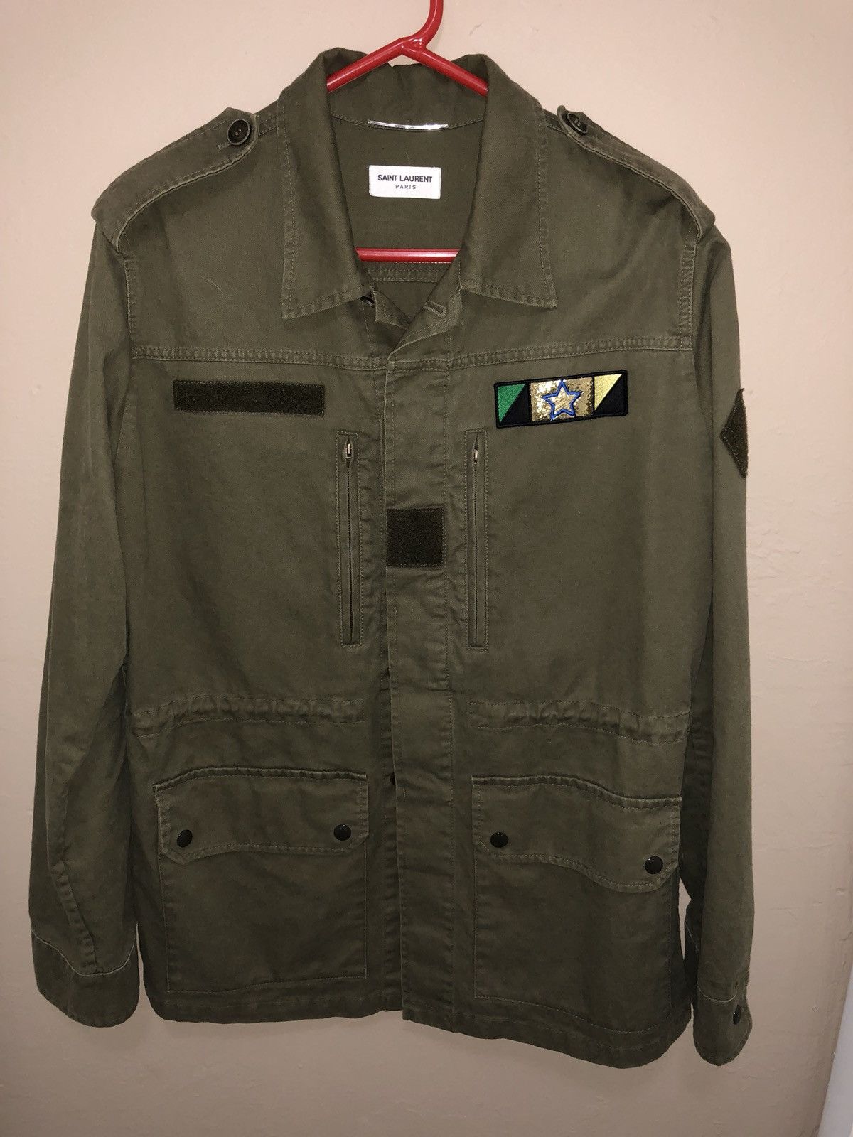 Saint Laurent Paris Sweet Dreams Military Patch Jacket Size US M / EU 48-50 / 2 - 2 Thumbnail