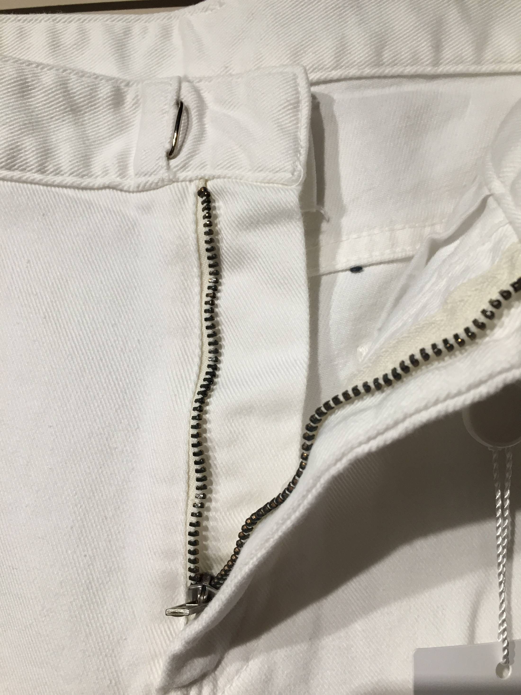 Maison Margiela Skinny Stacked White Denim Size US 30 / EU 46 - 4 Thumbnail