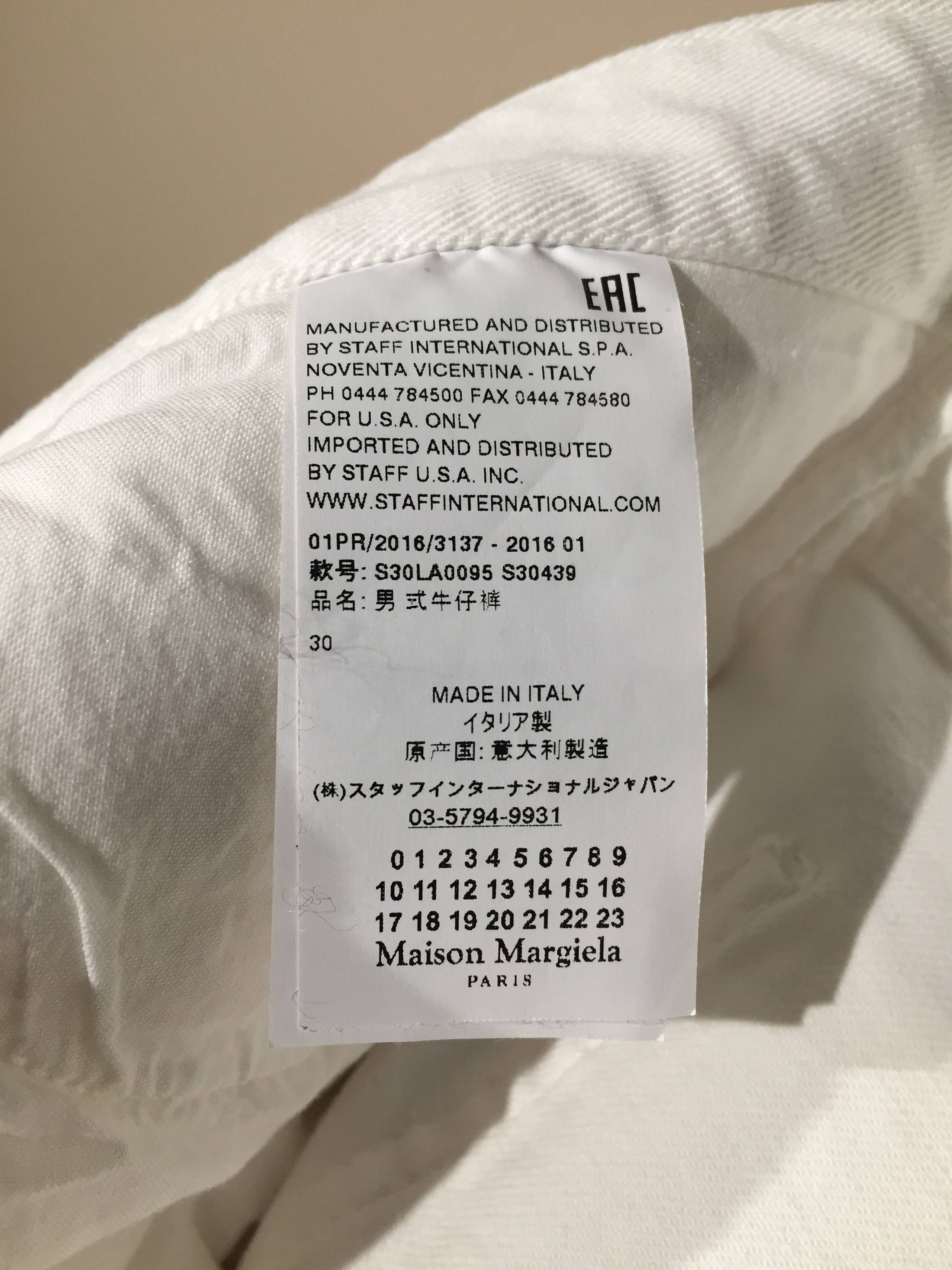 Maison Margiela Skinny Stacked White Denim Size US 30 / EU 46 - 11 Thumbnail