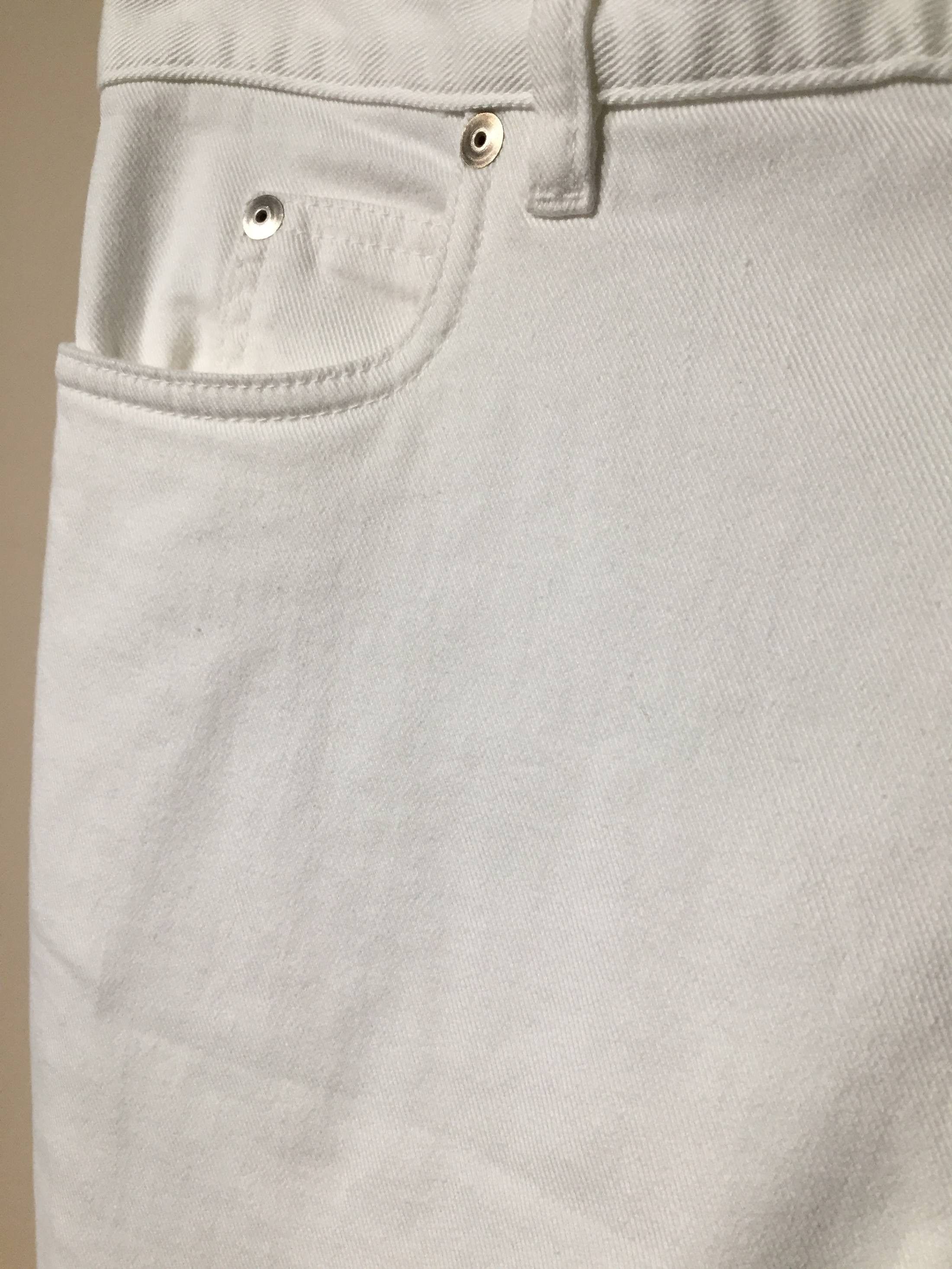 Maison Margiela Skinny Stacked White Denim Size US 30 / EU 46 - 5 Thumbnail