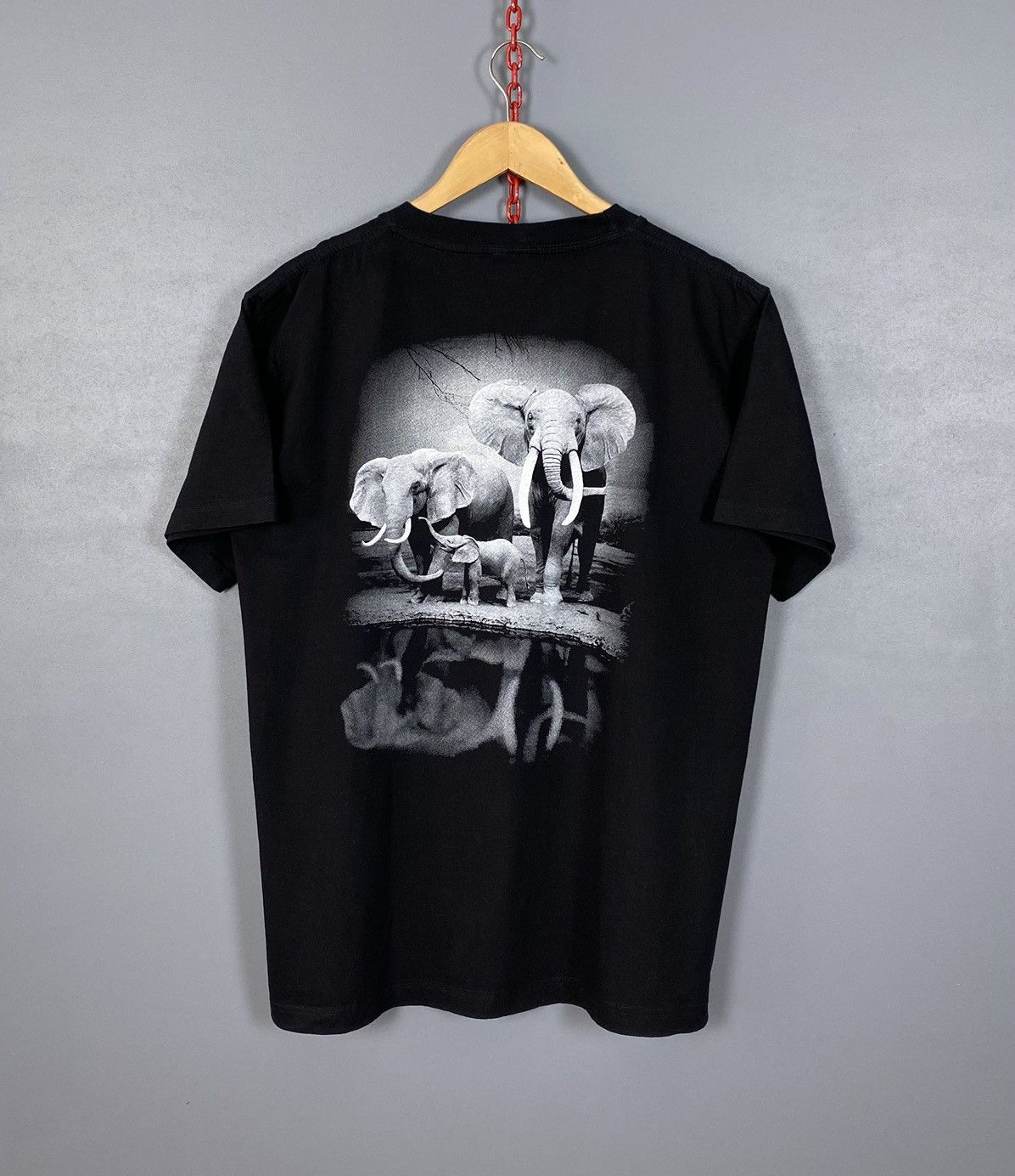 Other Reo Rock of The T-Shirts Elephants Animal Tee Size L Black Size US L / EU 52-54 / 3 - 5 Thumbnail