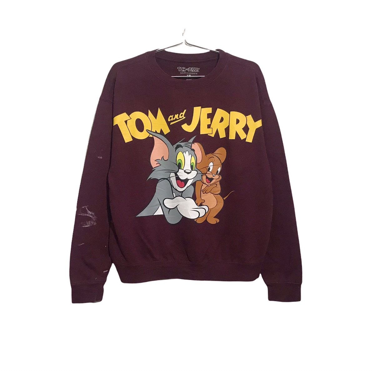 Distressed Tom and jerry cartoon graphics Sweatshirt