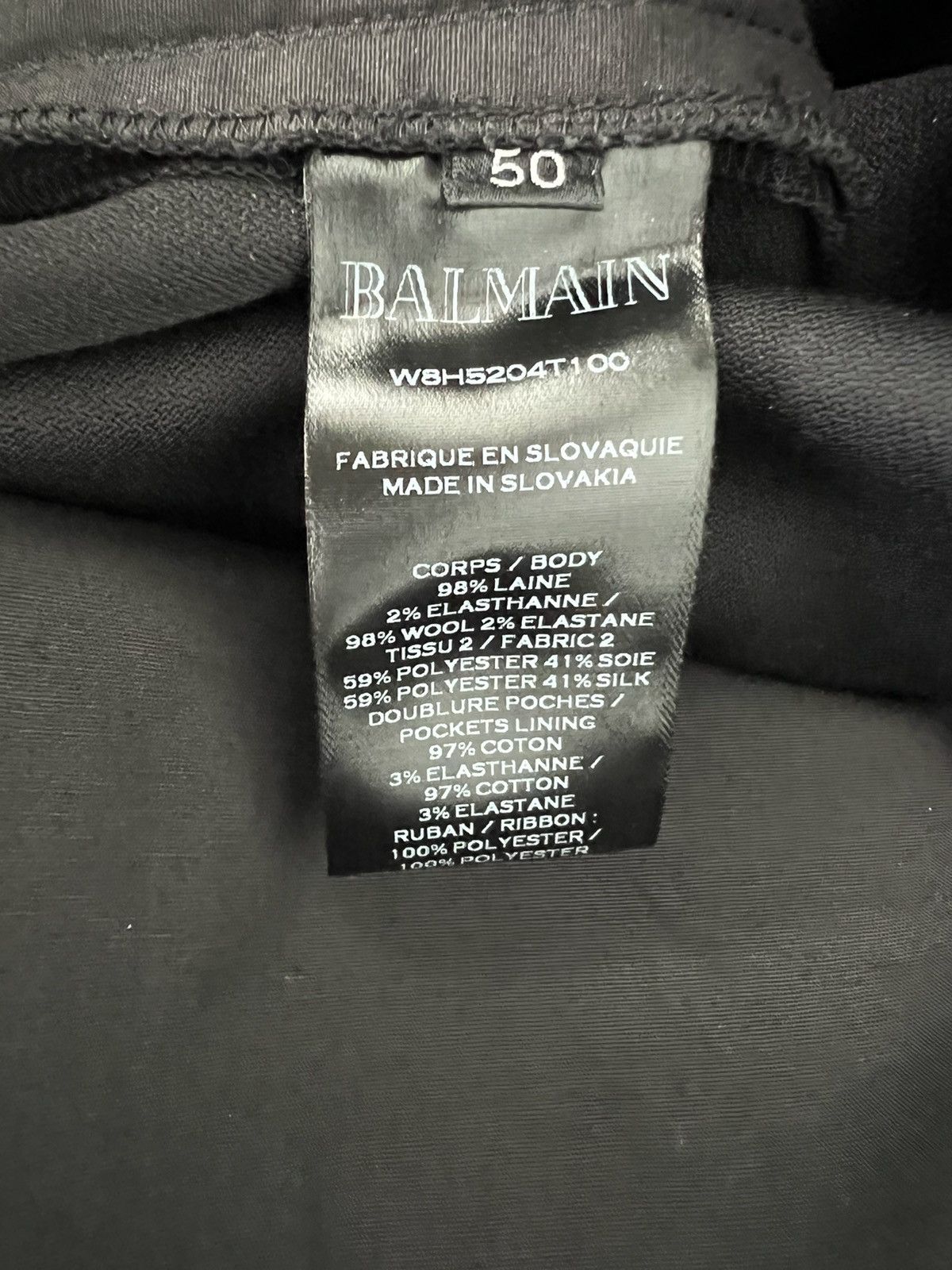 Balmain Balmain tuxedo skinny track pants W8H5204T100 NWT Size US 34 / EU 50 - 13 Thumbnail