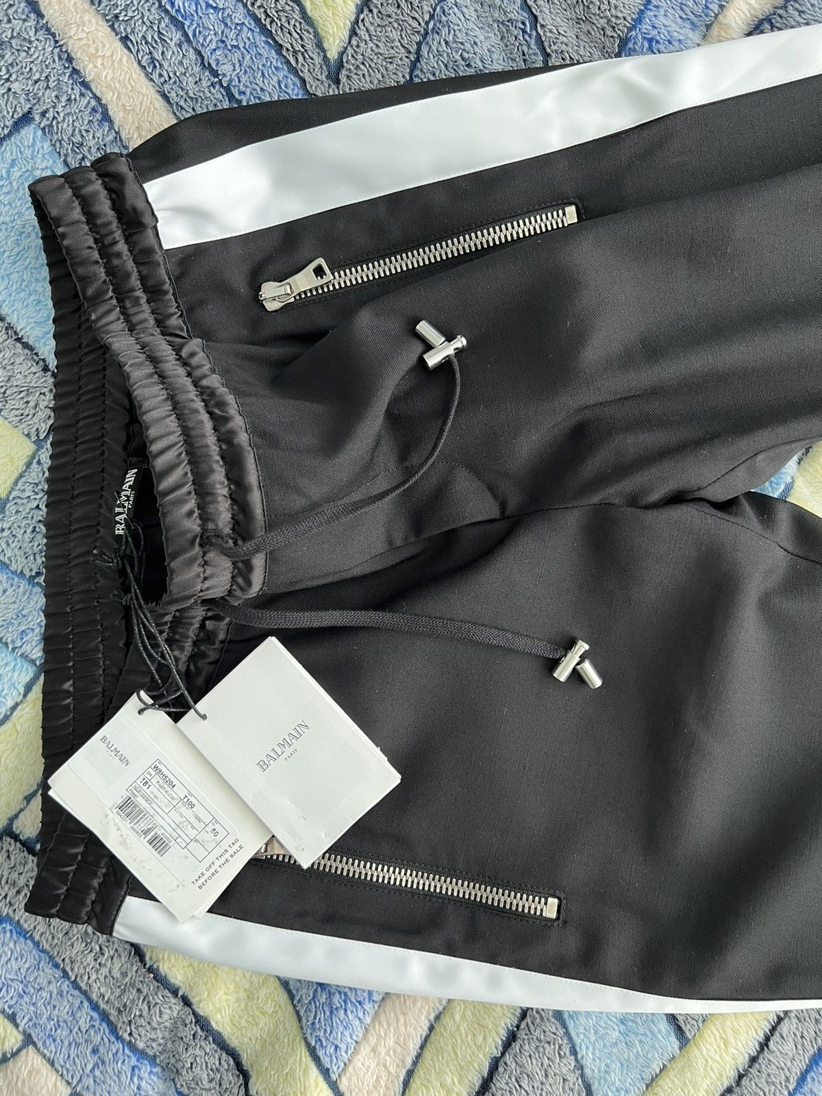 Balmain Balmain tuxedo skinny track pants W8H5204T100 NWT Size US 34 / EU 50 - 12 Thumbnail
