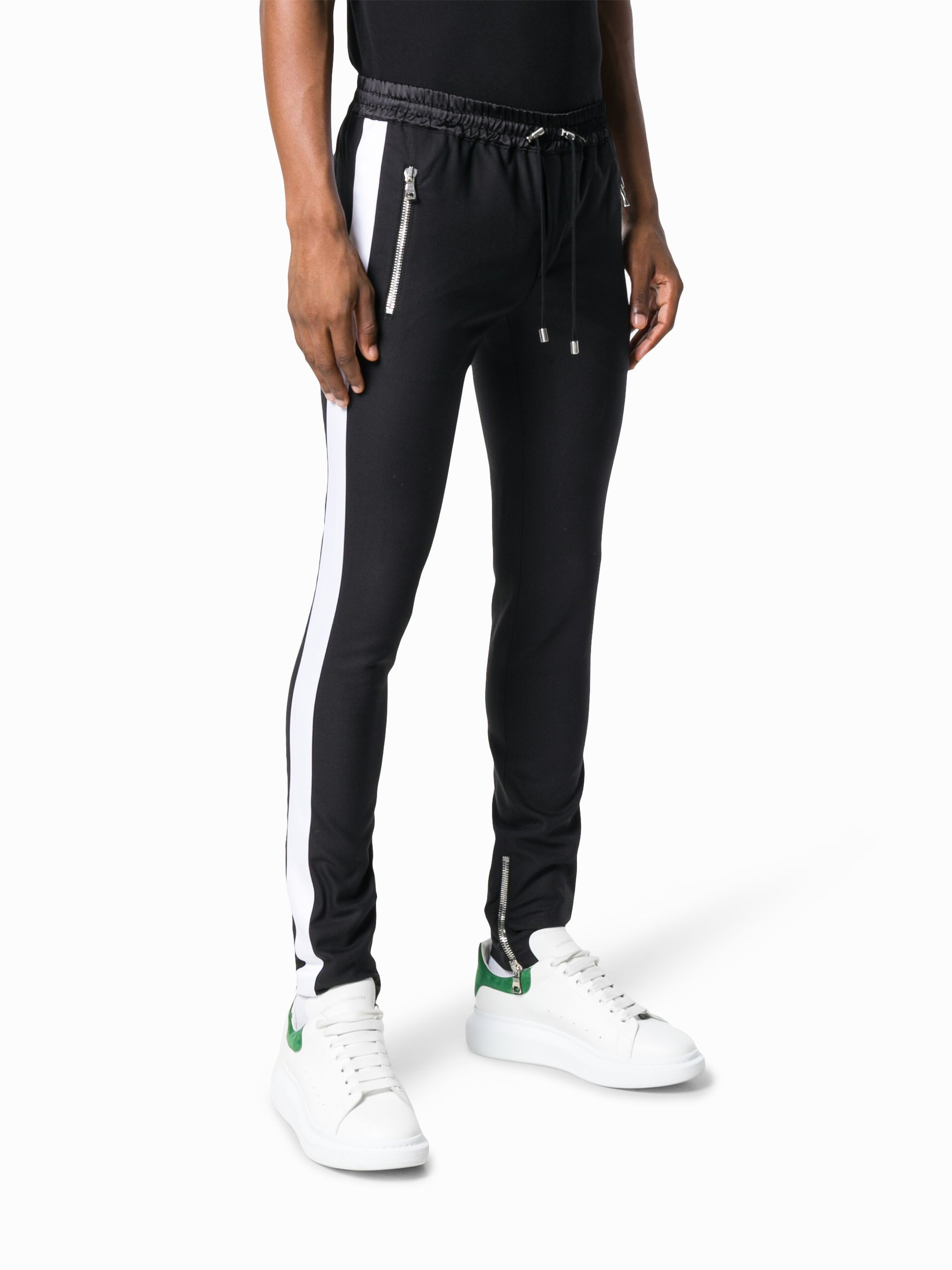Balmain Balmain tuxedo skinny track pants W8H5204T100 NWT Size US 34 / EU 50 - 3 Thumbnail