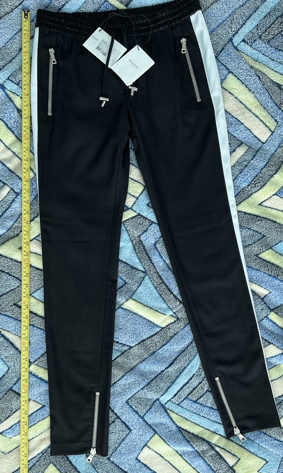 Balmain Balmain tuxedo skinny track pants W8H5204T100 NWT Size US 34 / EU 50 - 19 Thumbnail
