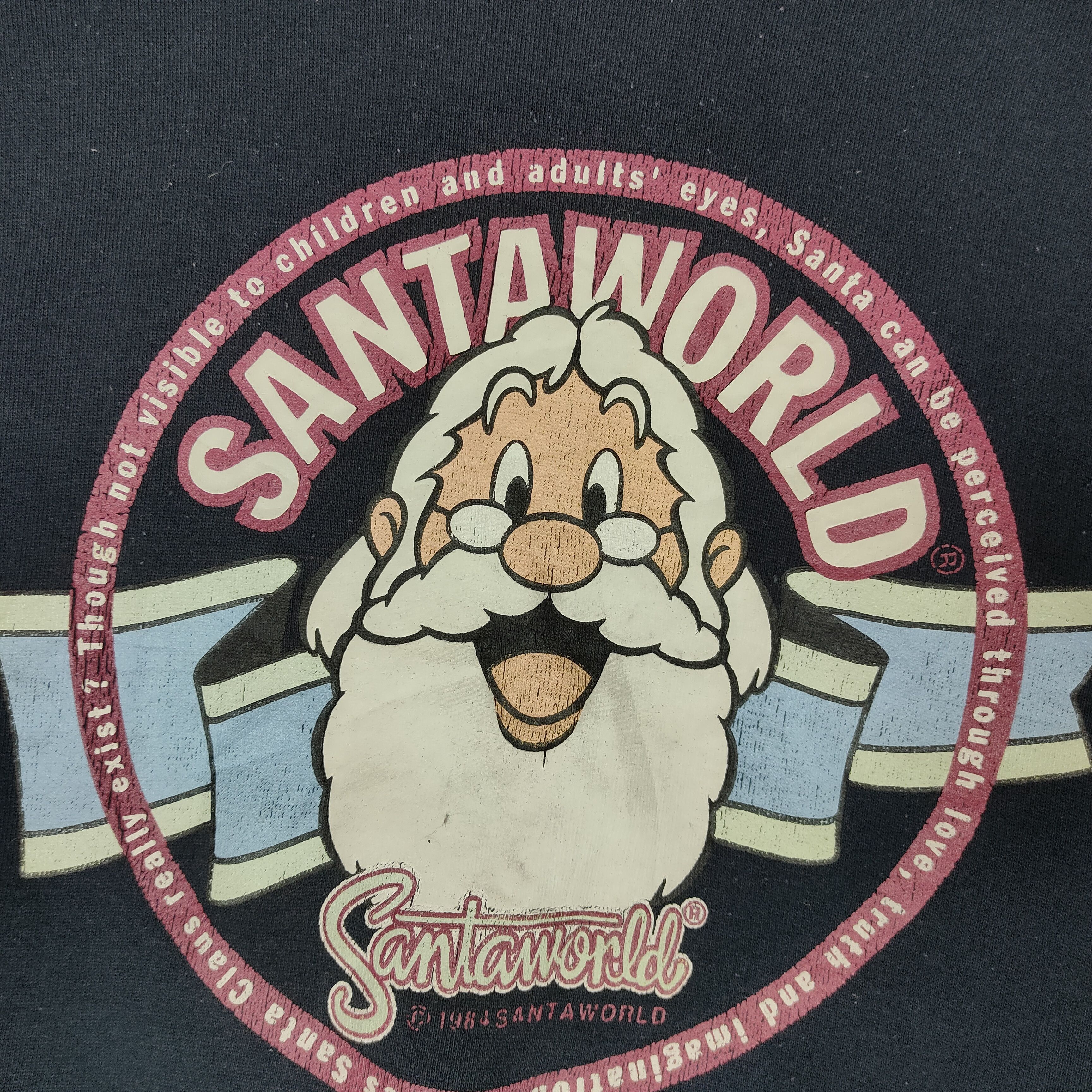 Other Vintage 80s SANTAWORLD Big Logo Crewneck Large Sweatshirt Size US L / EU 52-54 / 3 - 3 Thumbnail