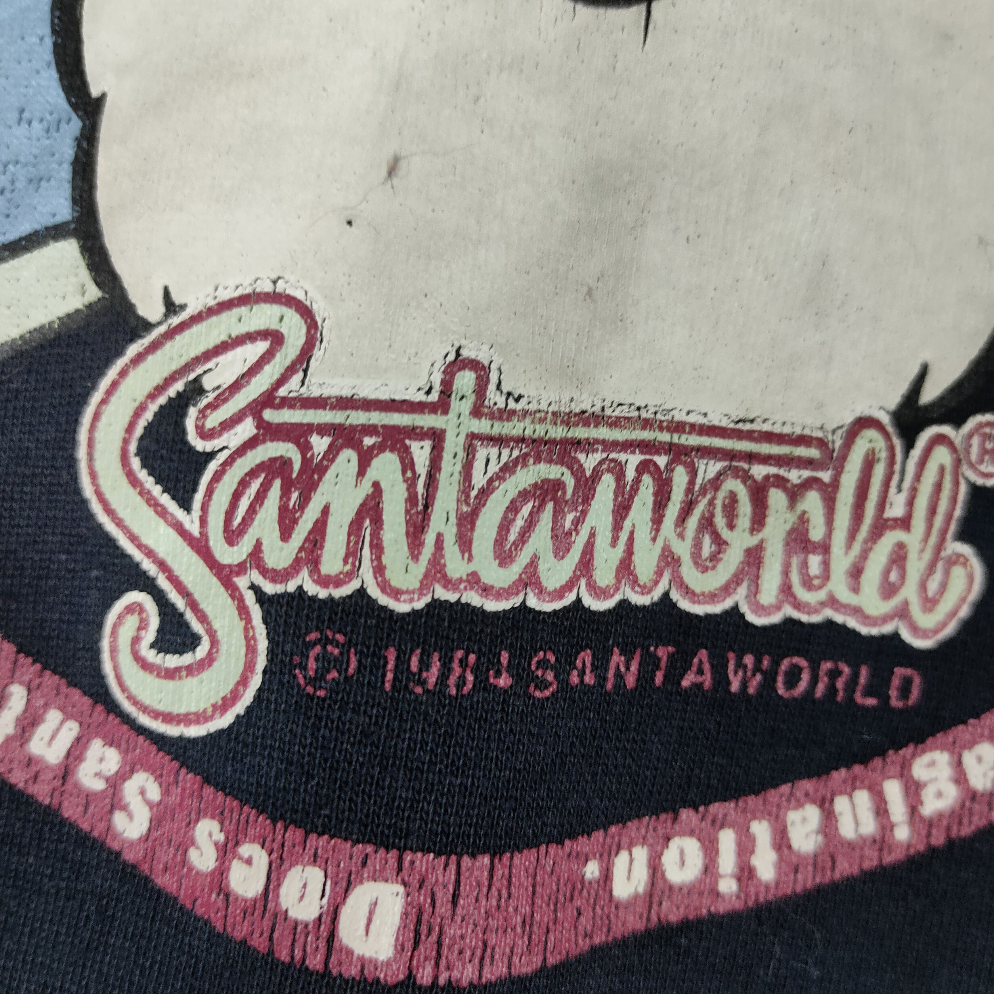 Other Vintage 80s SANTAWORLD Big Logo Crewneck Large Sweatshirt Size US L / EU 52-54 / 3 - 4 Thumbnail