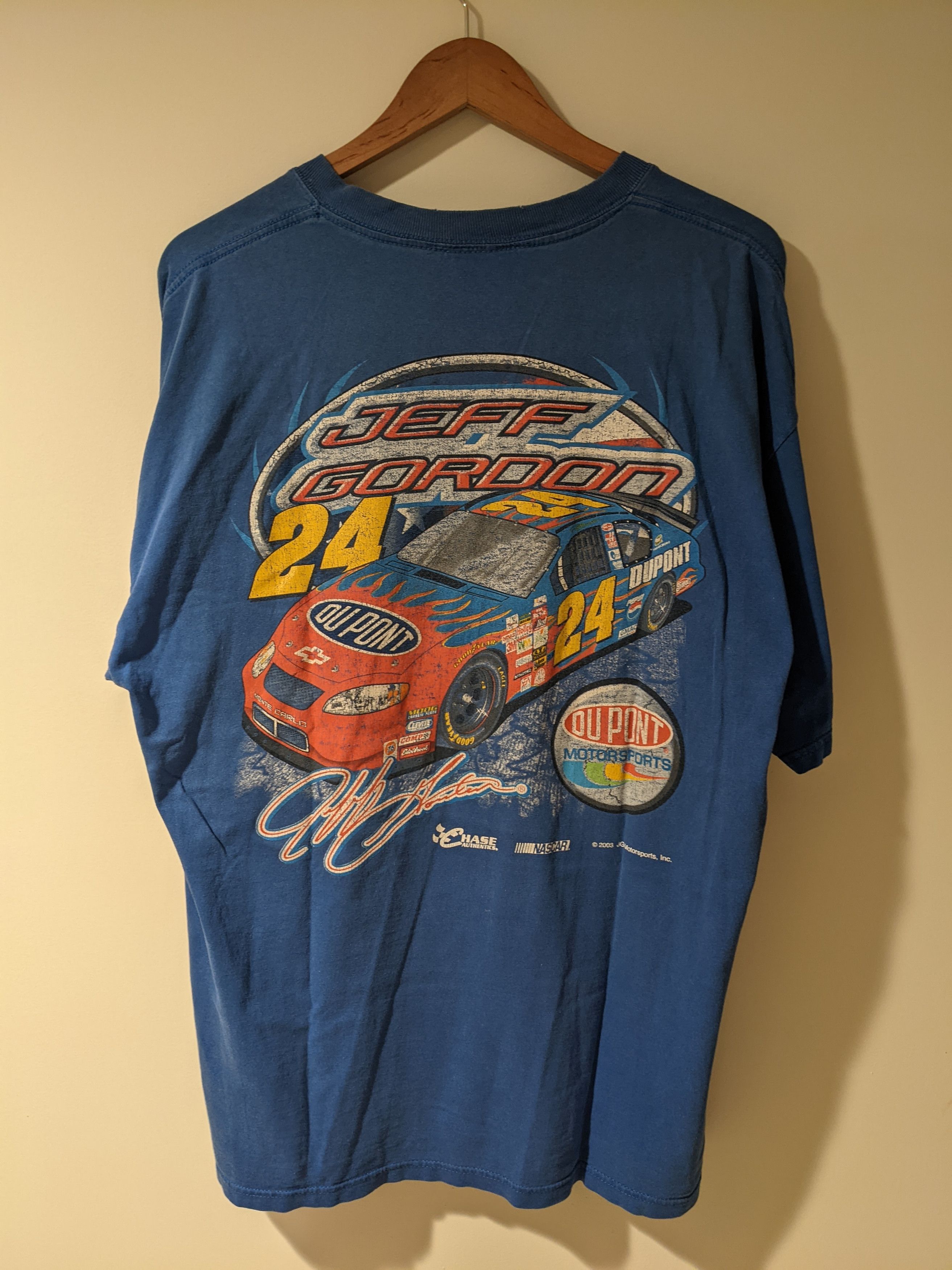 Vintage Vintage 2003 Jeff Gordon NASCAR Tee Size US XL / EU 56 / 4 - 4 Thumbnail