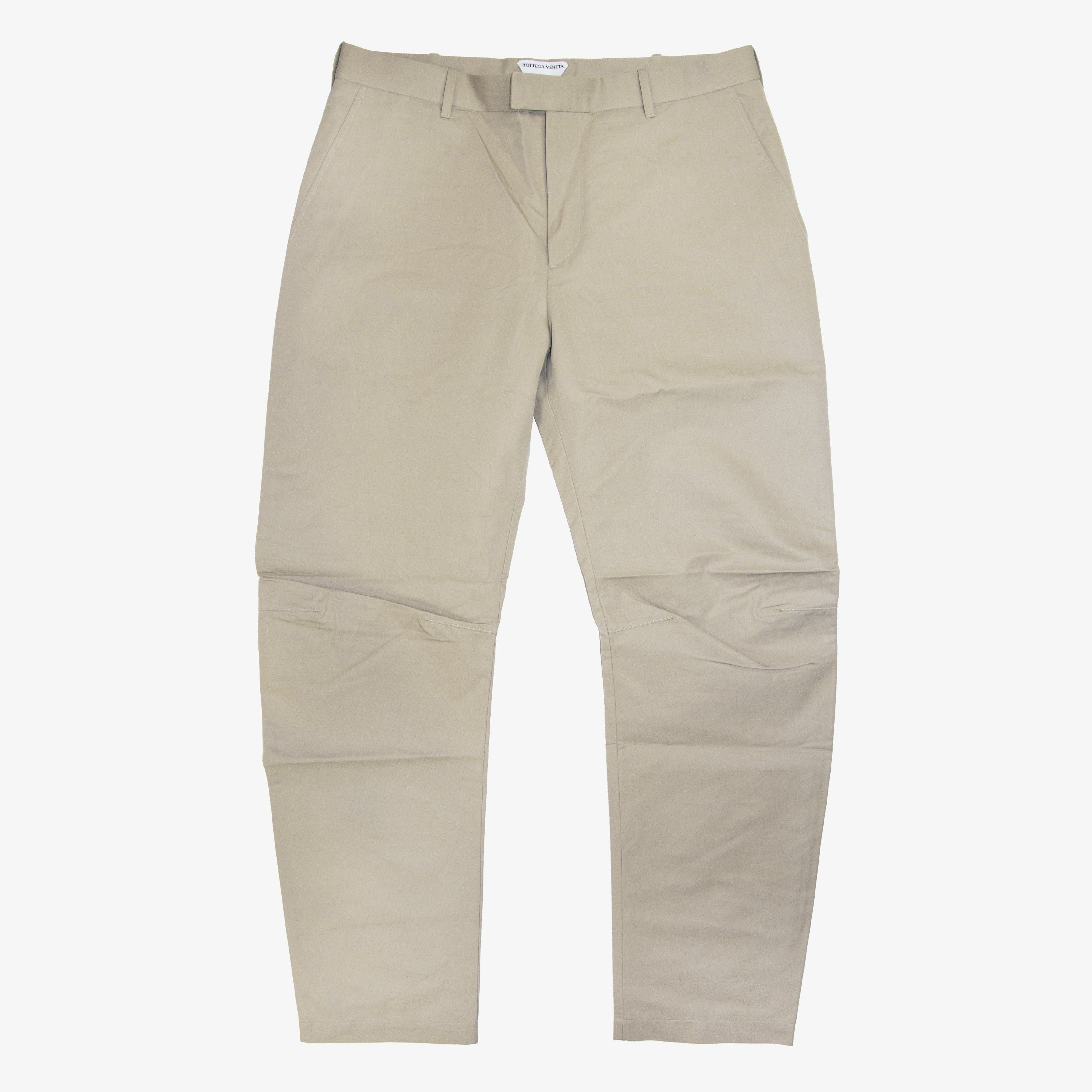 Bottega Veneta BOTTEGA VENETA COMPACT COTTON FAILLE TROUSER | 52 Size US 34 / EU 50 - 2 Thumbnail