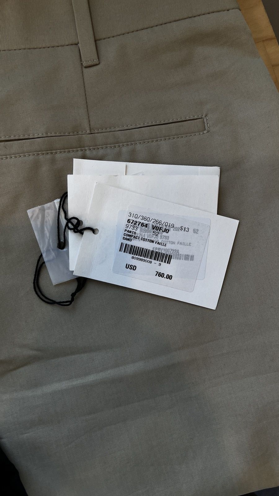 Bottega Veneta BOTTEGA VENETA COMPACT COTTON FAILLE TROUSER | 52 Size US 34 / EU 50 - 5 Thumbnail