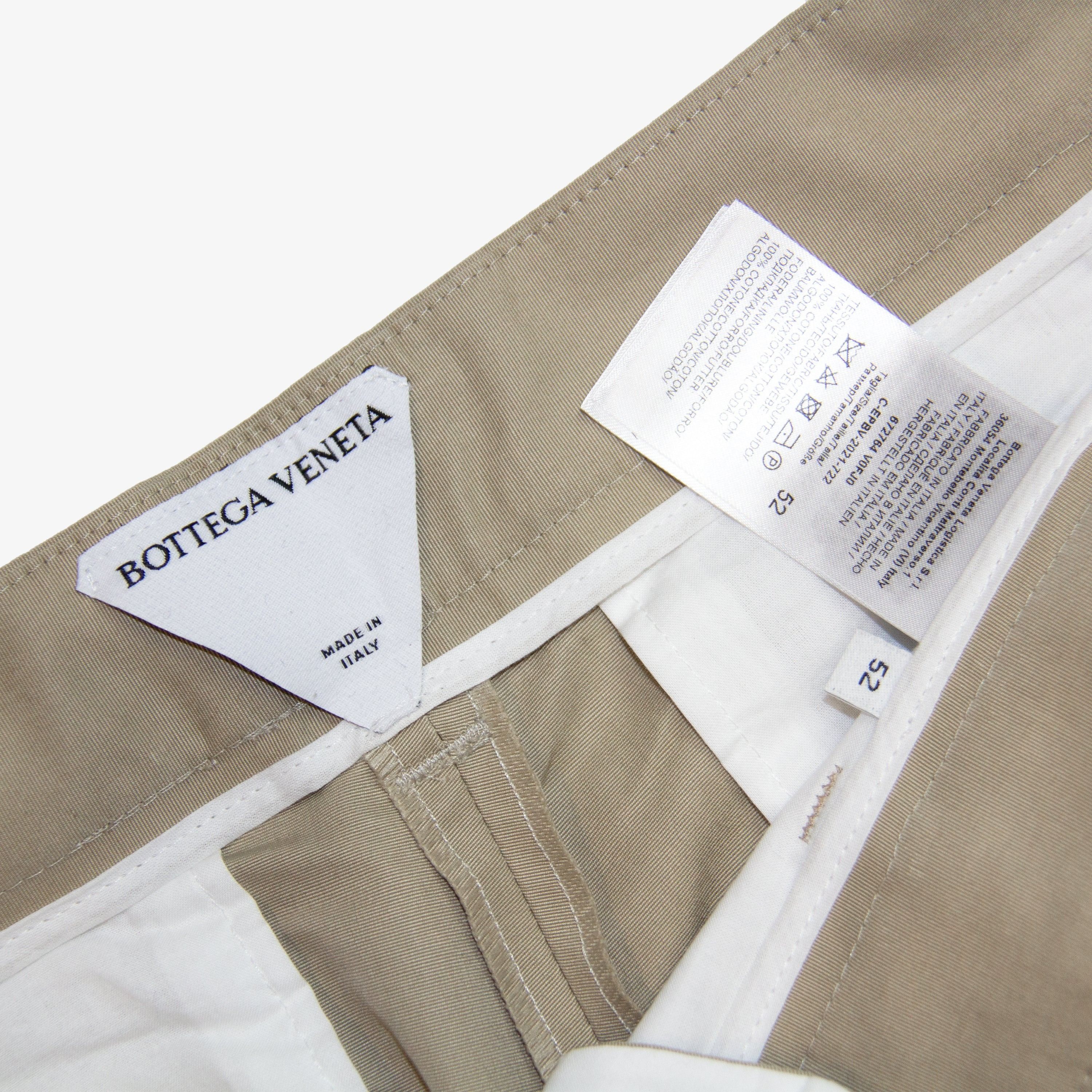 Bottega Veneta BOTTEGA VENETA COMPACT COTTON FAILLE TROUSER | 52 Size US 34 / EU 50 - 4 Thumbnail