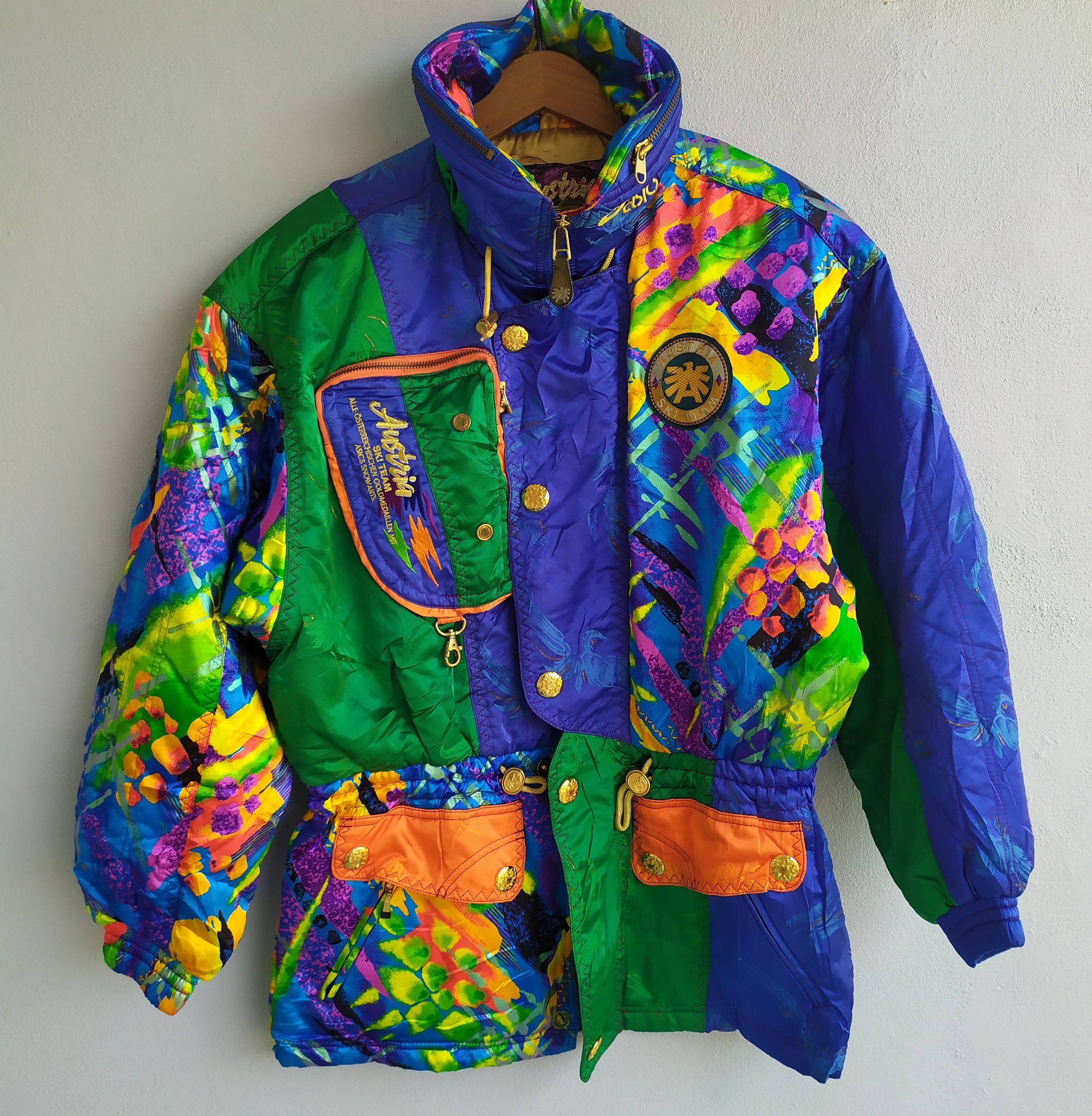 Snowboard Jacket Ski Team Asics Ski Vintage Austria By Asics Ski