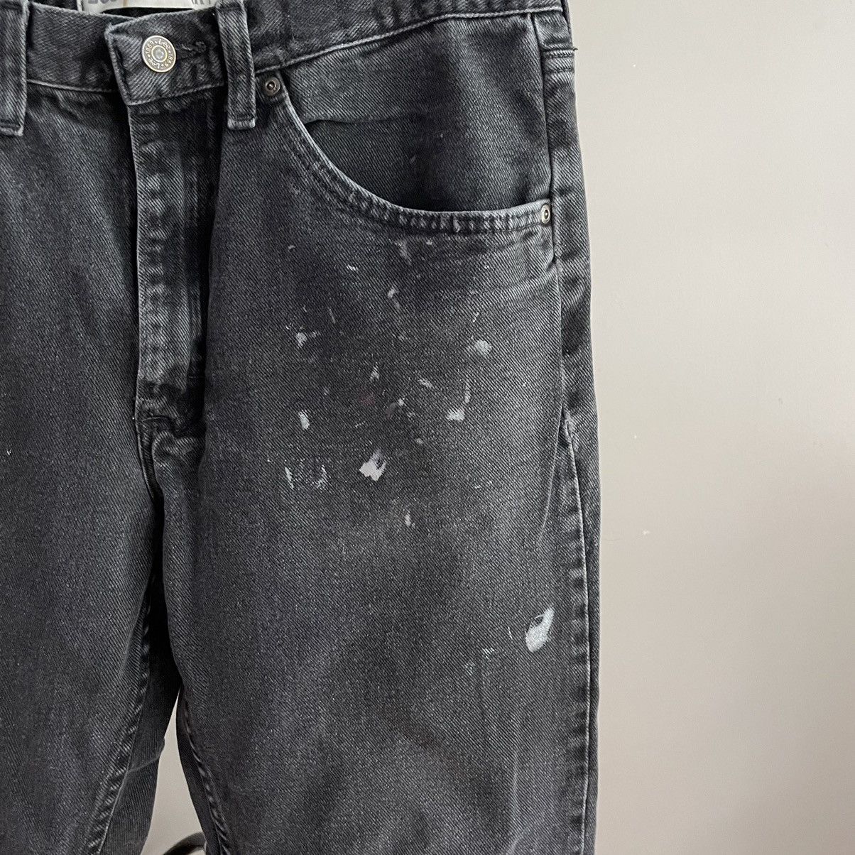 Lee Vintage Faded Black Painter Jeans Straight Cut - 32x30 Size US 32 / EU 48 - 3 Thumbnail