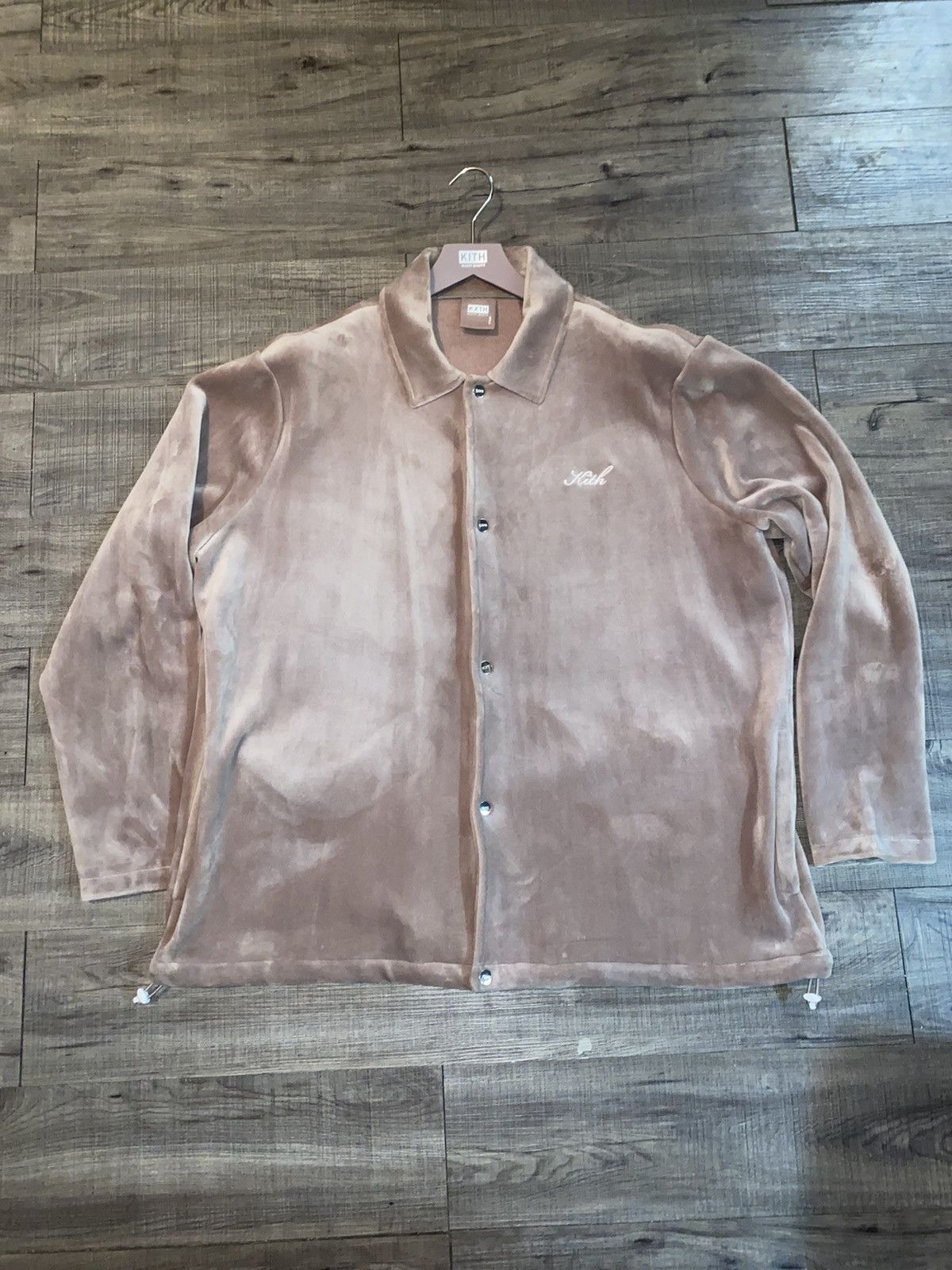 Kith KITH Velour Coach Jacket - Dusty Mauve | Grailed