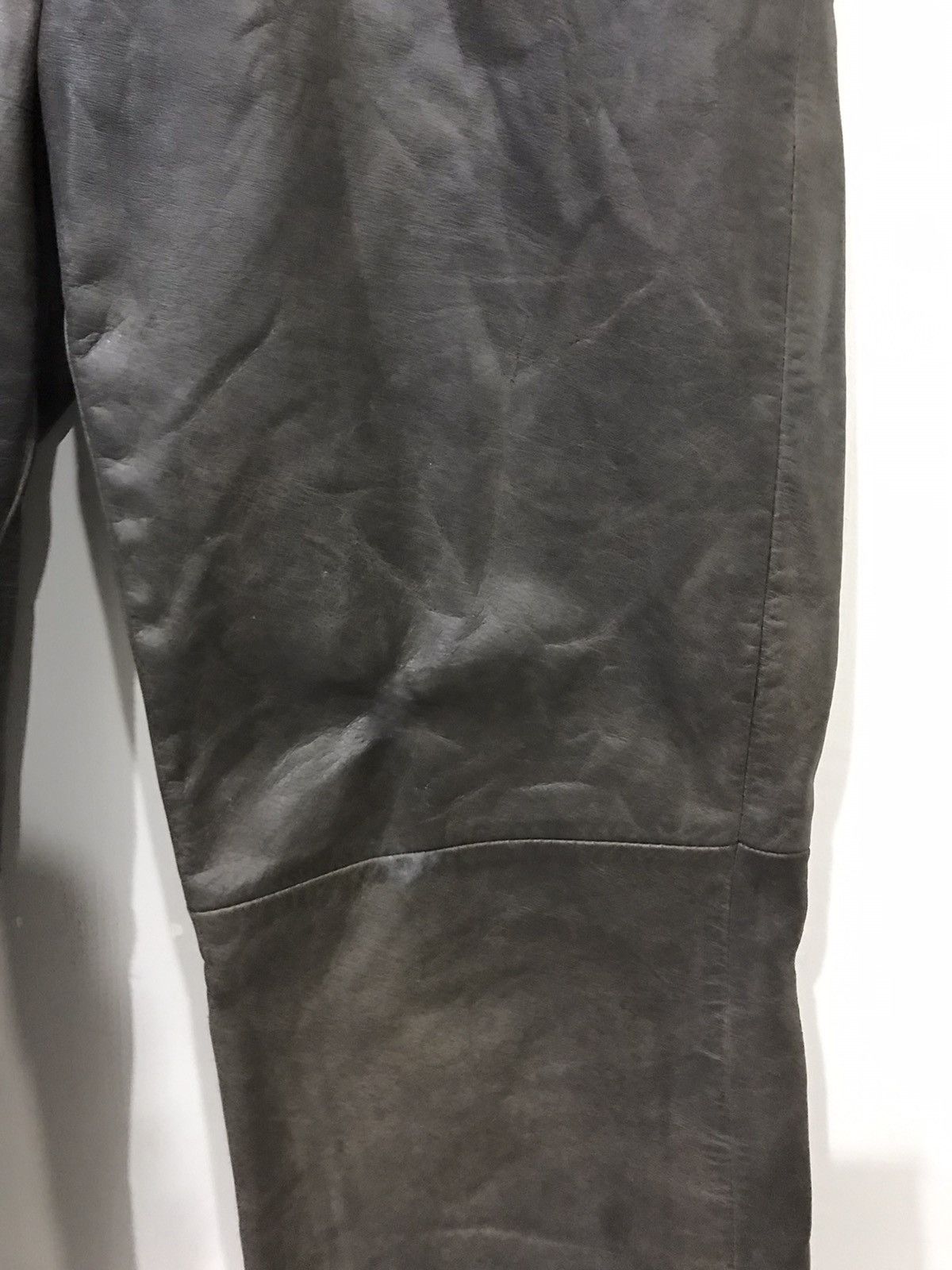 Genuine Leather × Japanese Brand DOMON HOMME Japan Real Sturdy Leather Pant Size US 31 - 4 Thumbnail